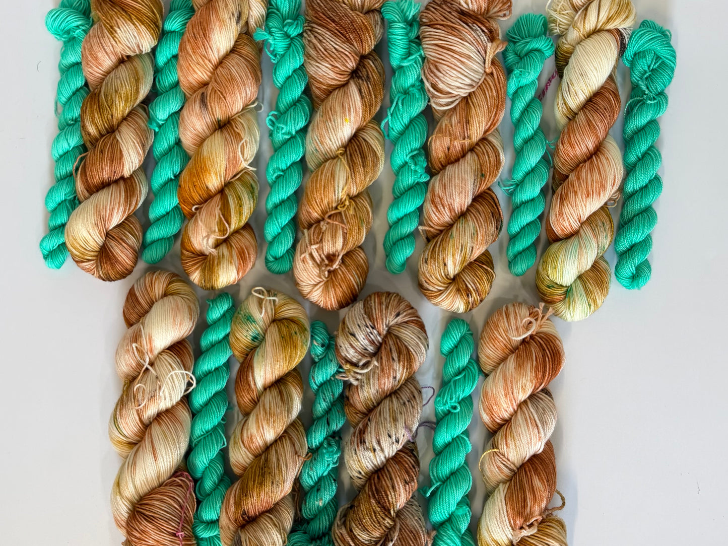 Dozer & Deep Aqua - Sock Set-  Dyed to Order - Sweet Pea & Sparrow Hand Dyed Yarns