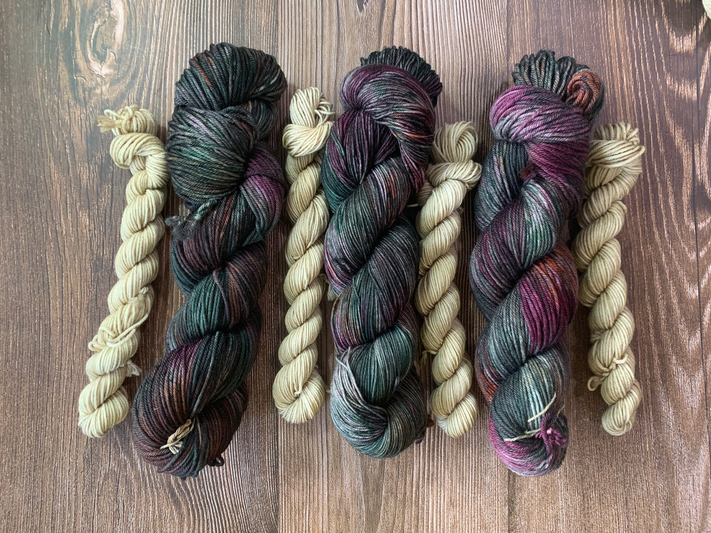 Smudge Sticks and Twine - Sock Set-  Dyed to Order - Sweet Pea & Sparrow Hand Dyed Yarns