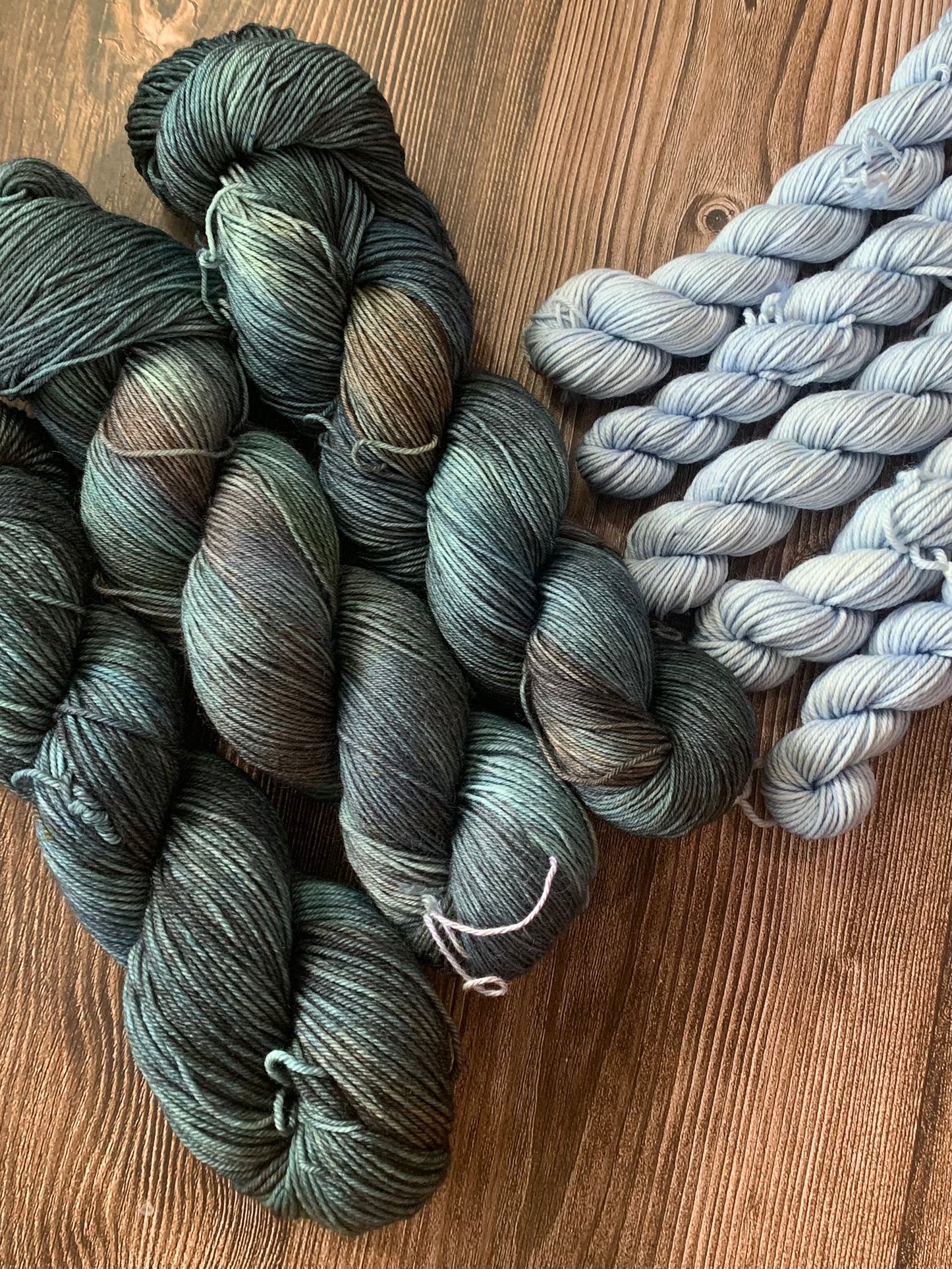 Hygge and Peace - Sock Set-  Dyed to Order - Sweet Pea & Sparrow Hand Dyed Yarns