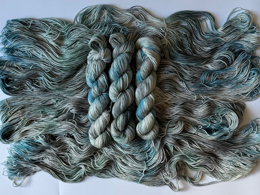 Emerald Moth -  Dyed to Order - Sweet Pea & Sparrow Hand Dyed Yarns - July Flutter  Club