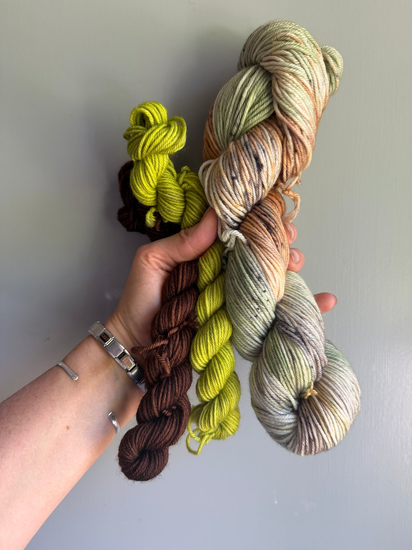Edwards Forester & Coriander/Chestnut- Sock Set-  Dyed to Order - Sweet Pea & Sparrow Hand Dyed Yarns