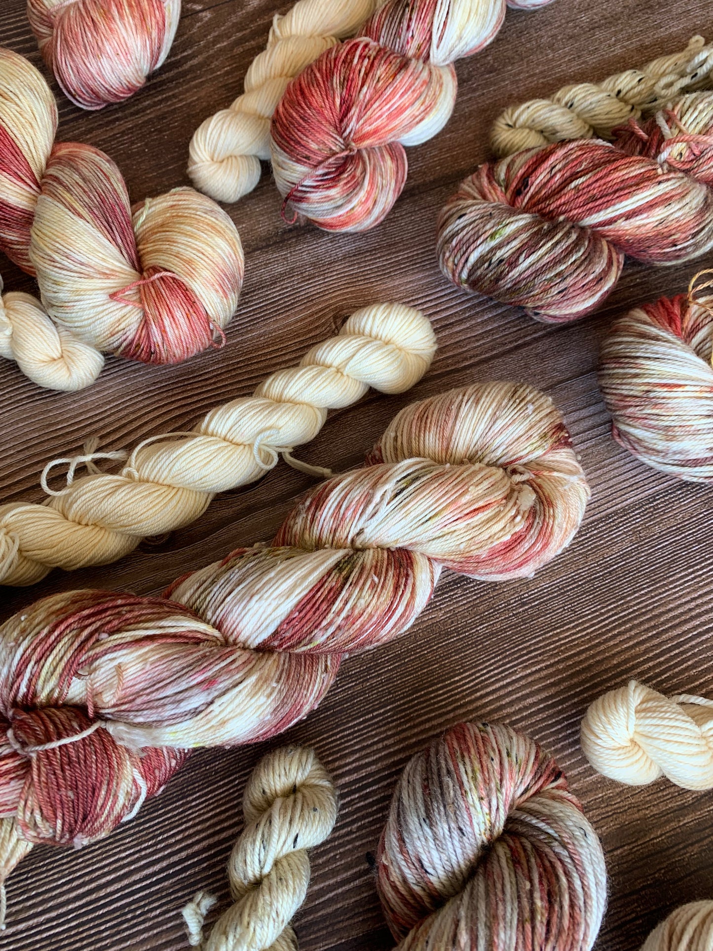 Salt Scrub and Champage- Sock Set-  Dyed to Order - Sweet Pea & Sparrow Hand Dyed Yarns