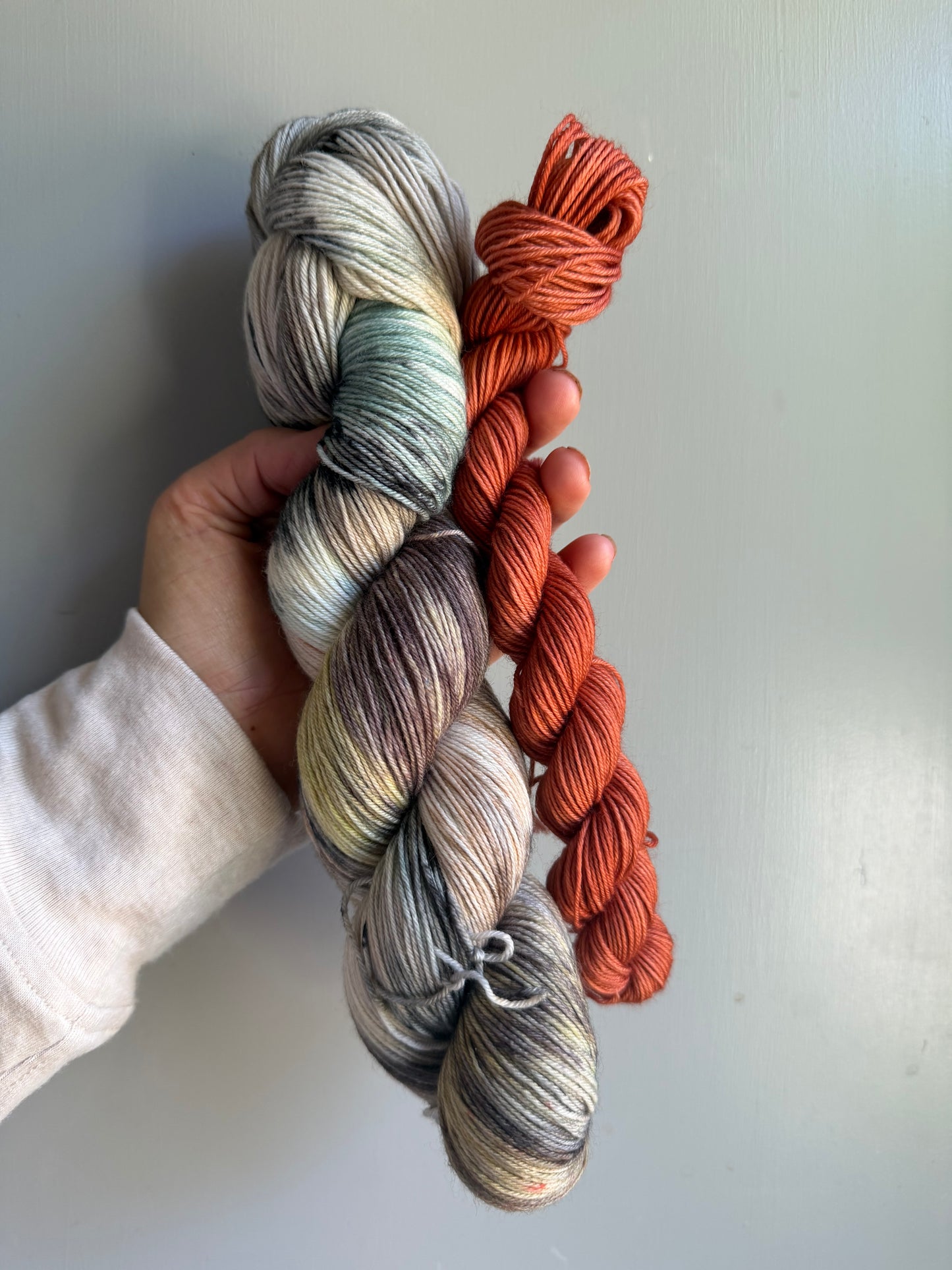 Butterfly Effect & Tiger Lily- Sock Set-  Dyed to Order - Sweet Pea & Sparrow Hand Dyed Yarns