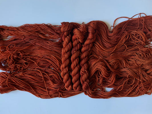 Red Flannel-  Dyed to Order - Sweet Pea & Sparrow Hand Dyed Yarns