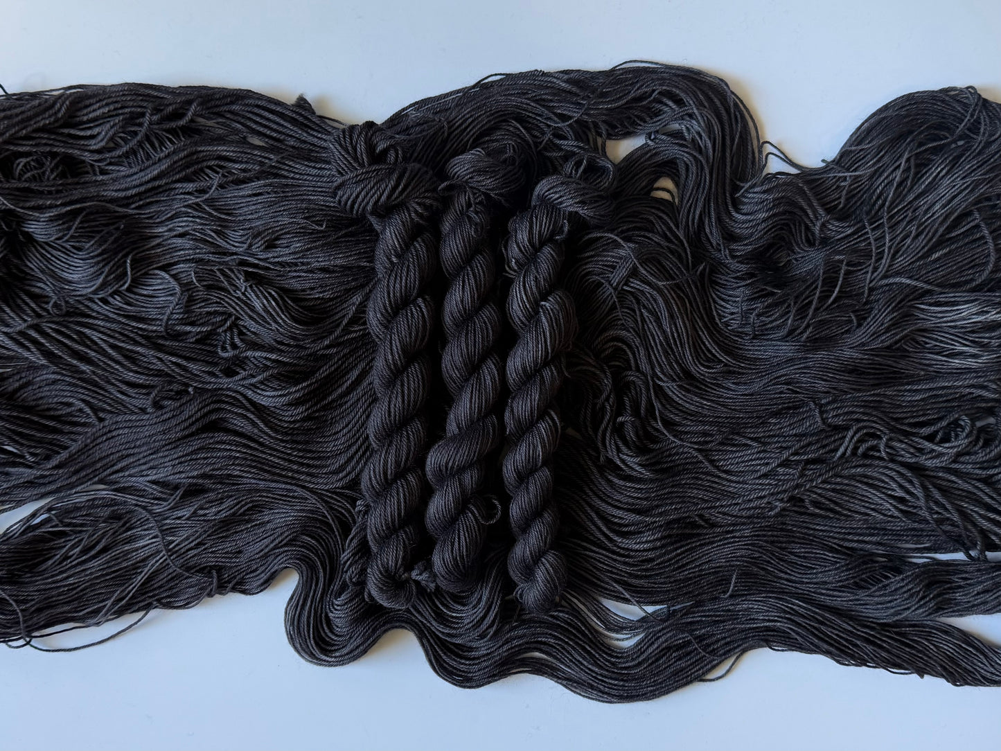 Black Magpie-  Dyed to Order - Sweet Pea & Sparrow Hand Dyed Yarns