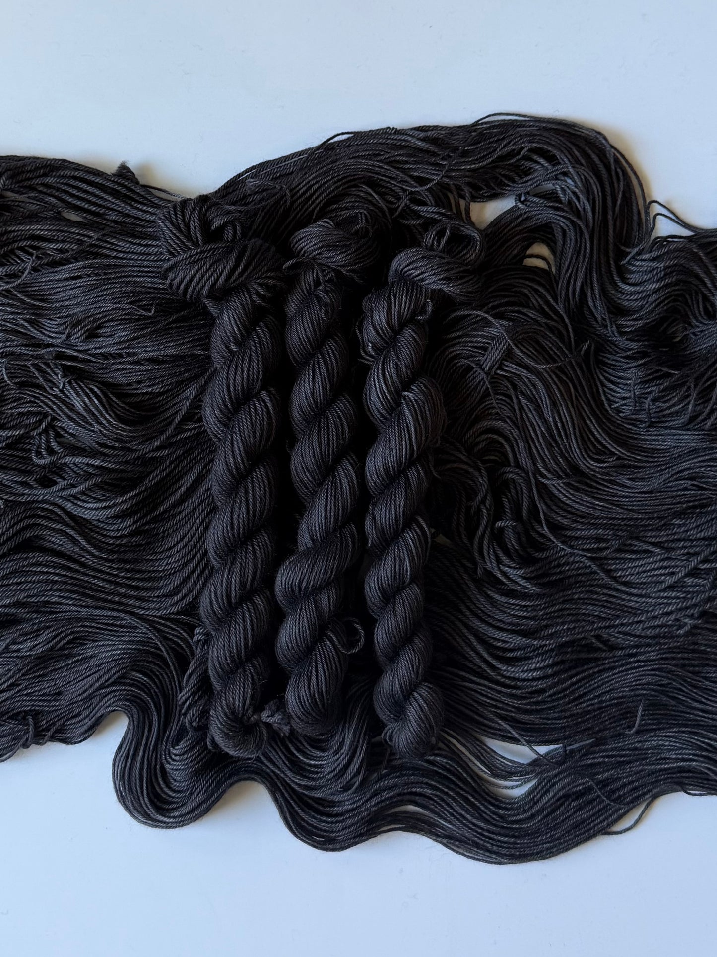 Black Magpie-  Dyed to Order - Sweet Pea & Sparrow Hand Dyed Yarns