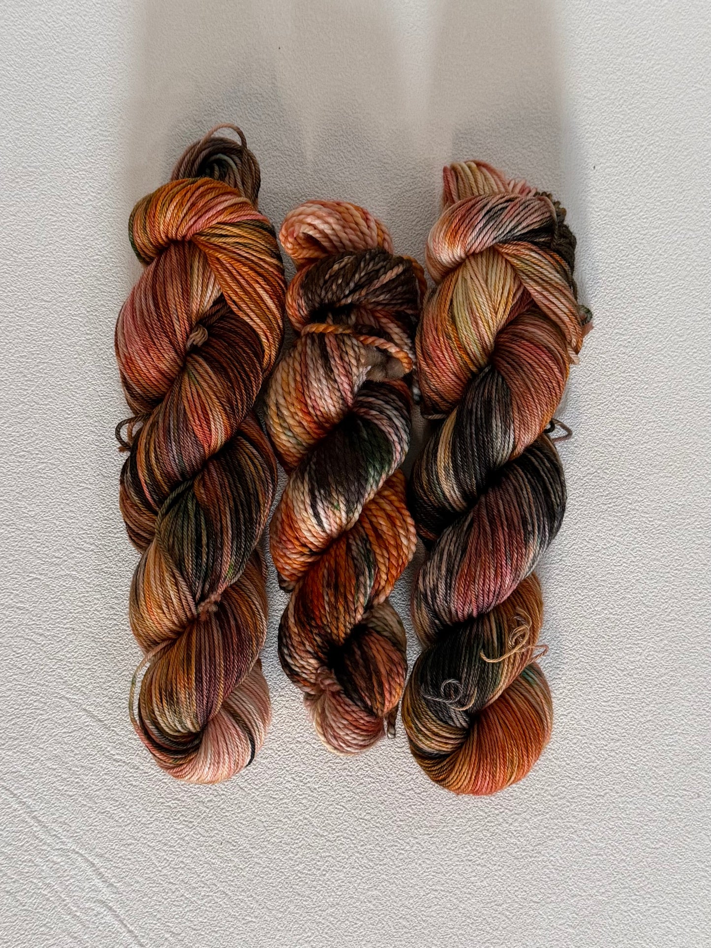 Moody Pumpkin-  Dyed to Order - Sweet Pea & Sparrow Hand Dyed Yarns