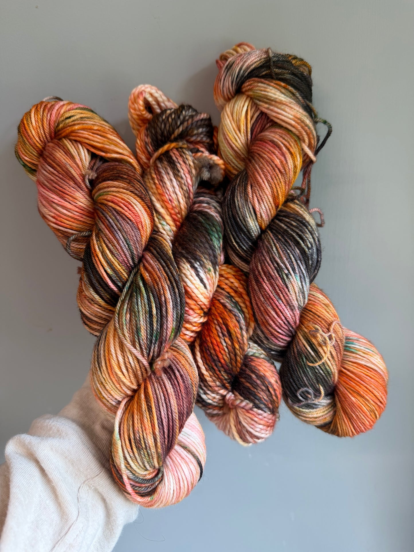 Moody Pumpkin-  Dyed to Order - Sweet Pea & Sparrow Hand Dyed Yarns