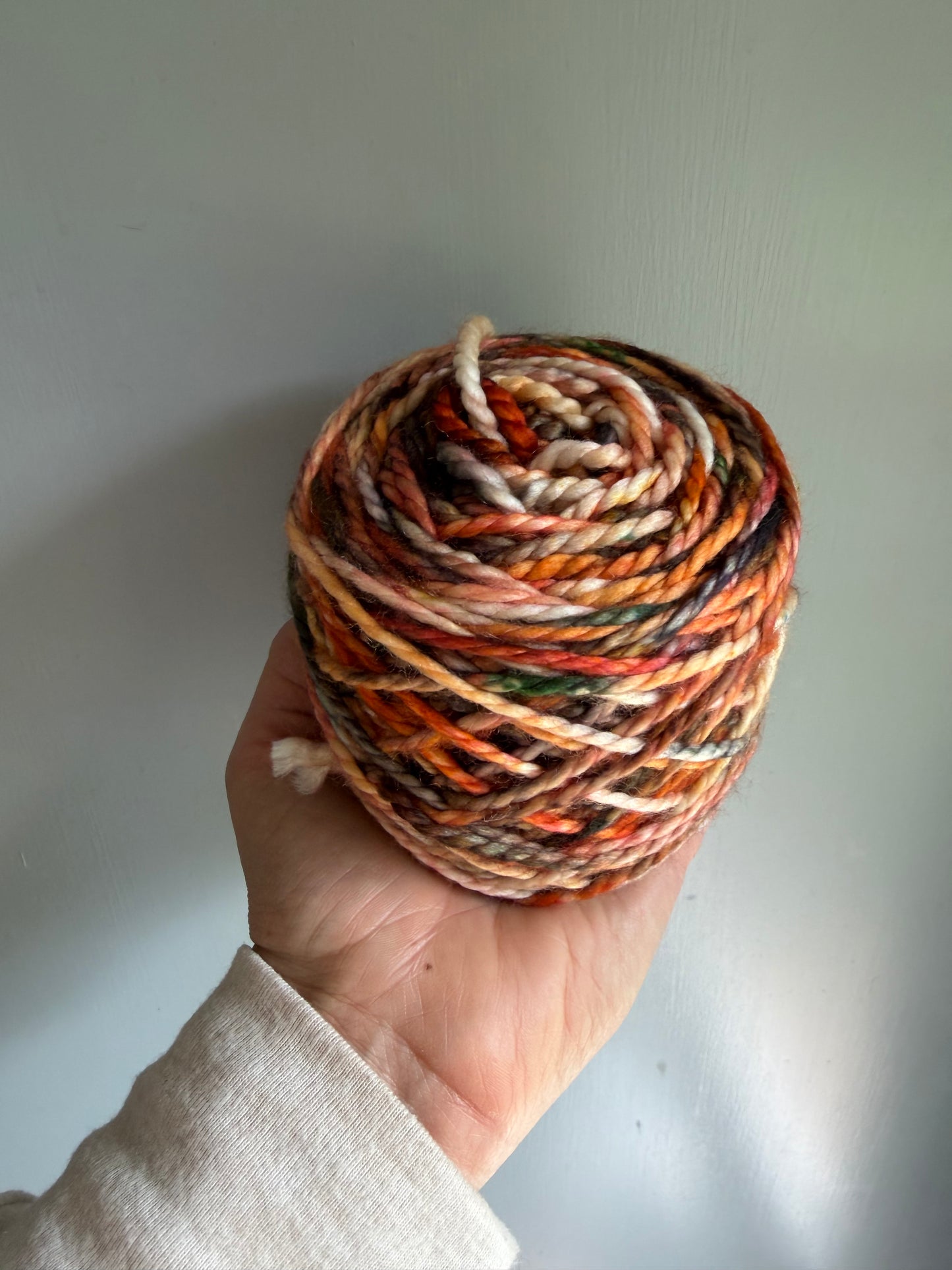 Moody Pumpkin-  Dyed to Order - Sweet Pea & Sparrow Hand Dyed Yarns