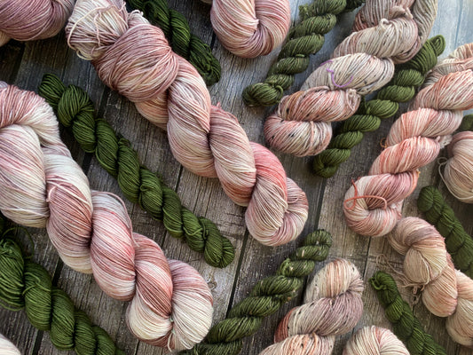 July- Sock Set-  Dyed to Order - Sweet Pea & Sparrow Hand Dyed Yarns