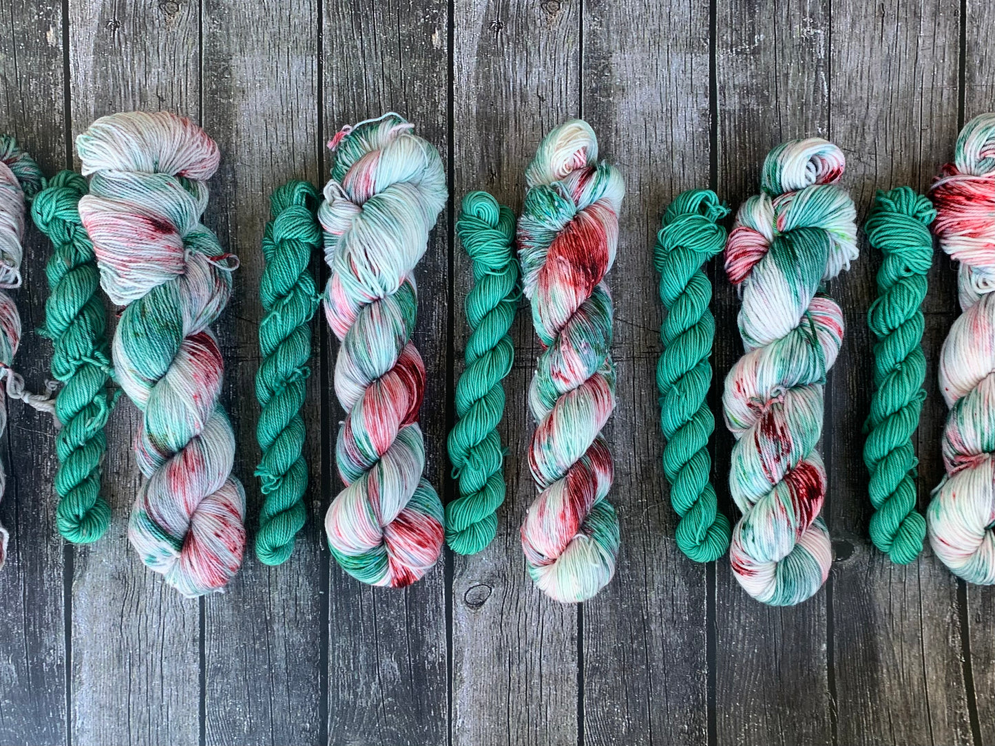 Snow Day and Handmade - Sock Set-  Dyed to Order - Sweet Pea & Sparrow Hand Dyed Yarns