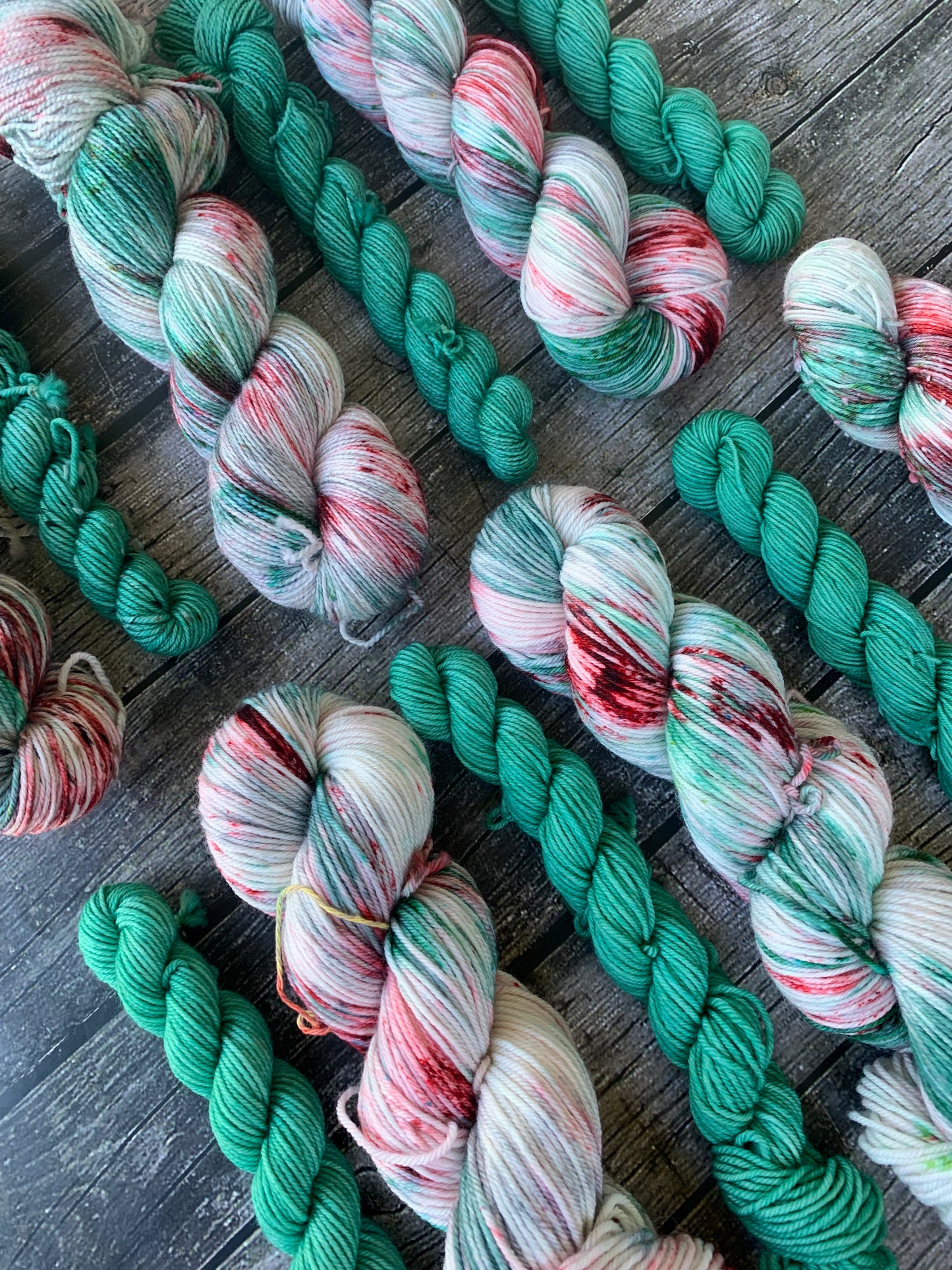 Snow Day and Handmade - Sock Set-  Dyed to Order - Sweet Pea & Sparrow Hand Dyed Yarns