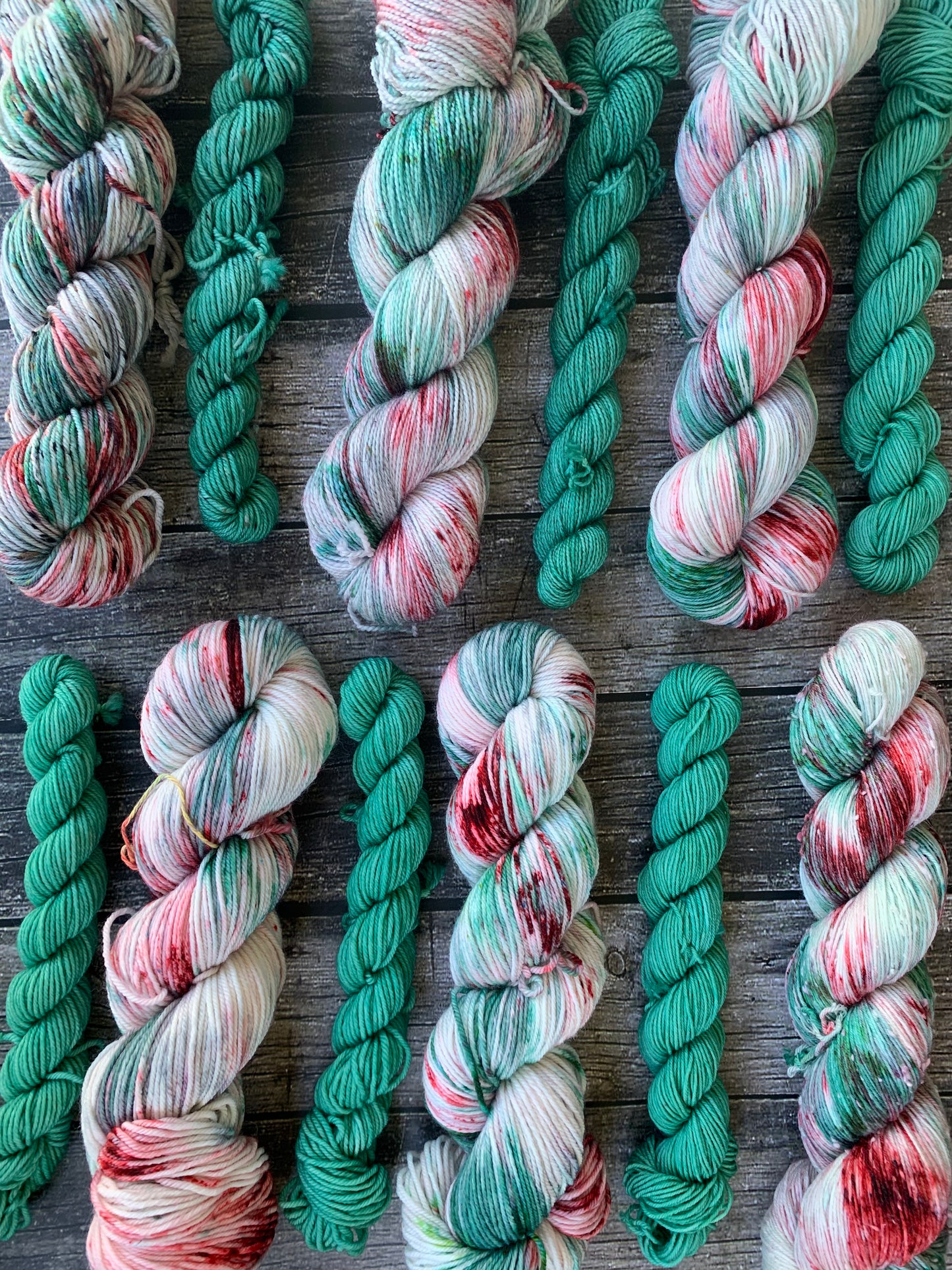 Snow Day and Handmade - Sock Set-  Dyed to Order - Sweet Pea & Sparrow Hand Dyed Yarns