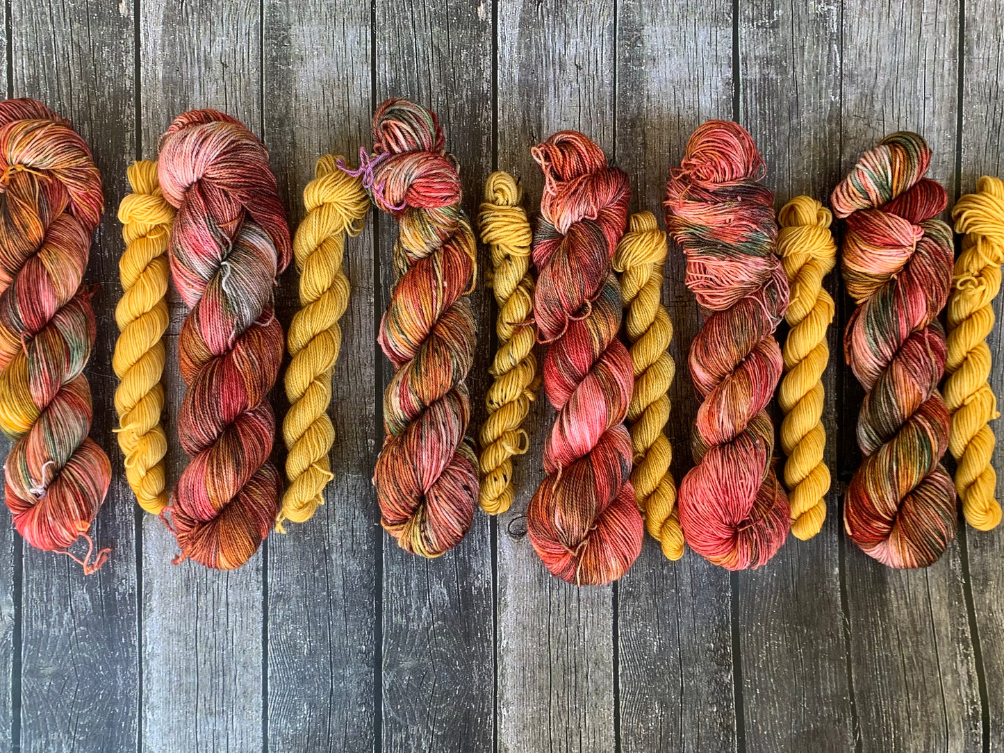 Yuletide and Jingle Bells - Sock Set-  Dyed to Order - Sweet Pea & Sparrow Hand Dyed Yarns
