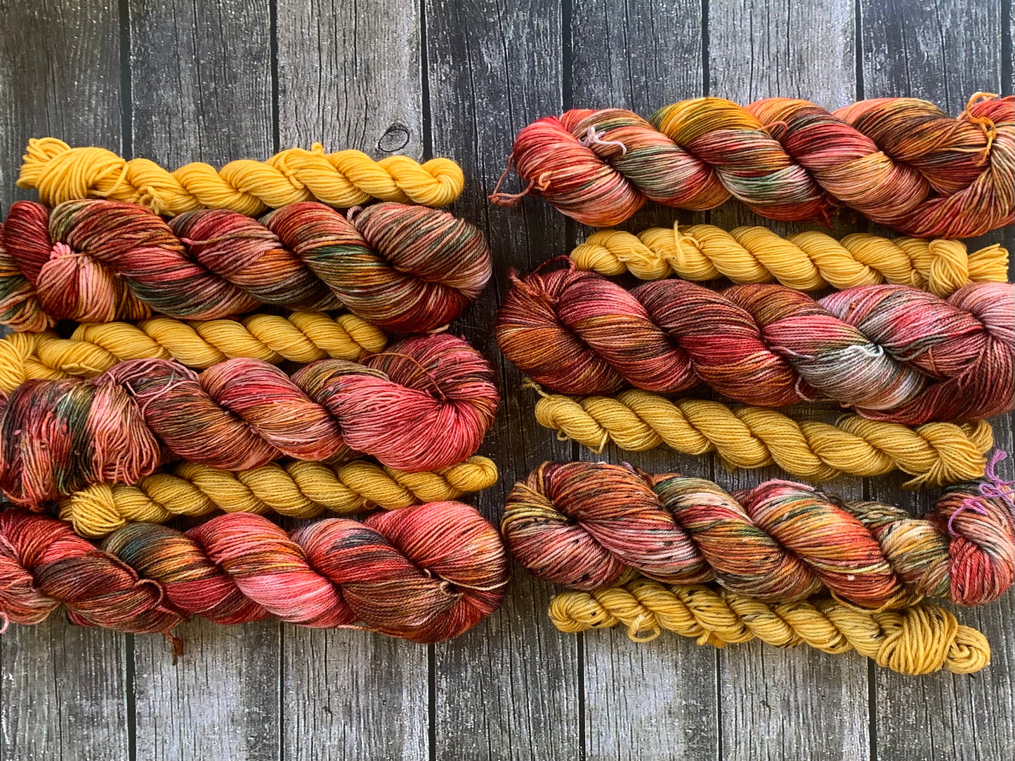 Yuletide and Jingle Bells - Sock Set-  Dyed to Order - Sweet Pea & Sparrow Hand Dyed Yarns