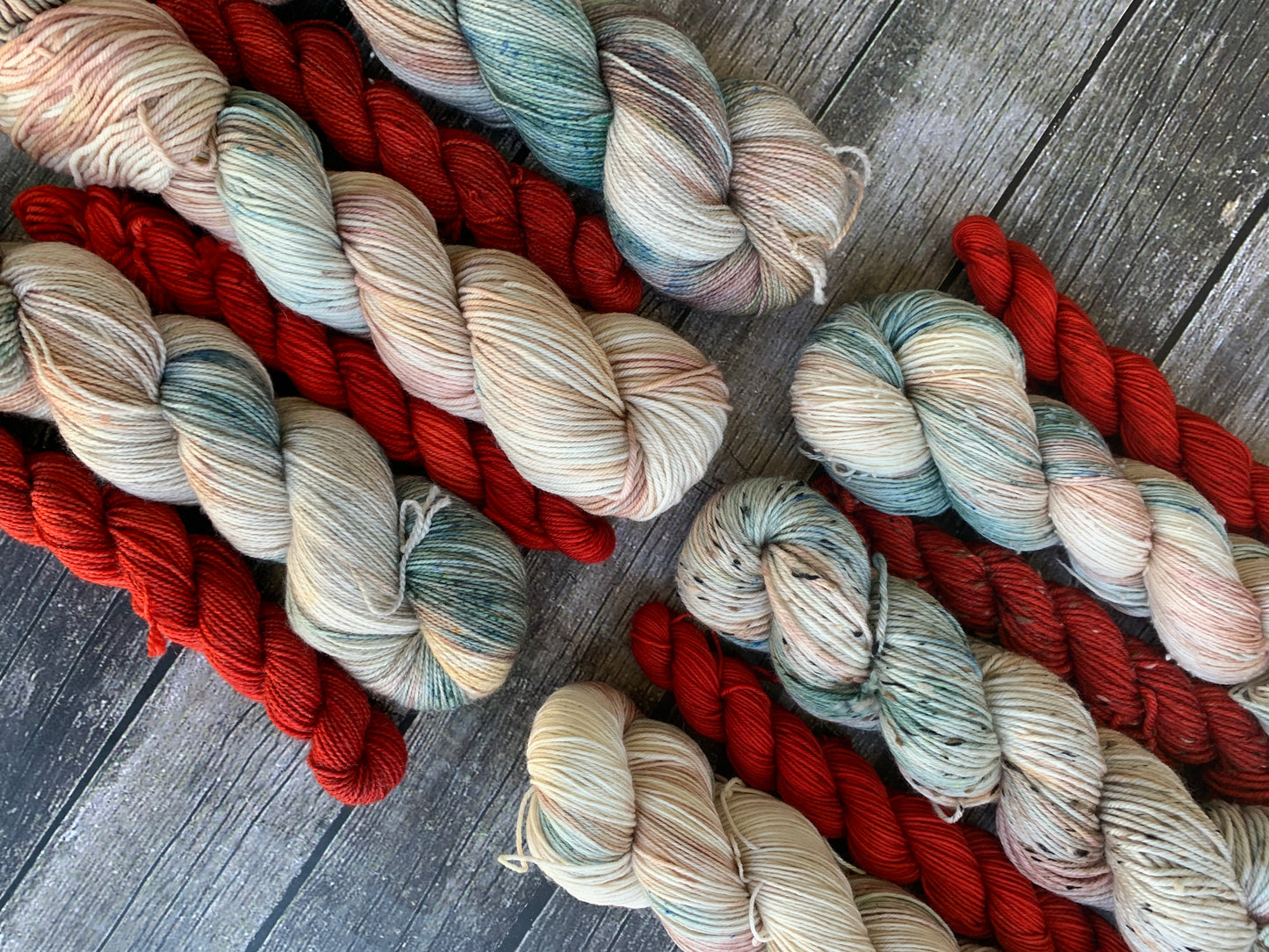 Merry & Bright and Memories- Sock Set-  Dyed to Order - Sweet Pea & Sparrow Hand Dyed Yarns