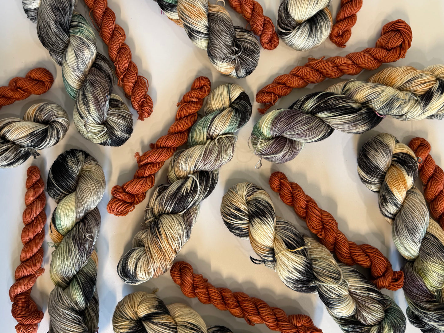 Butterfly Effect & Tiger Lily- Sock Set-  Dyed to Order - Sweet Pea & Sparrow Hand Dyed Yarns