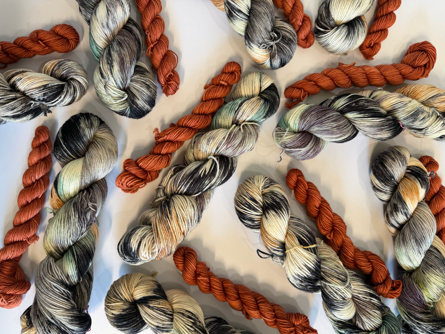 Butterfly Effect & Tiger Lily- Sock Set-  Dyed to Order - Sweet Pea & Sparrow Hand Dyed Yarns