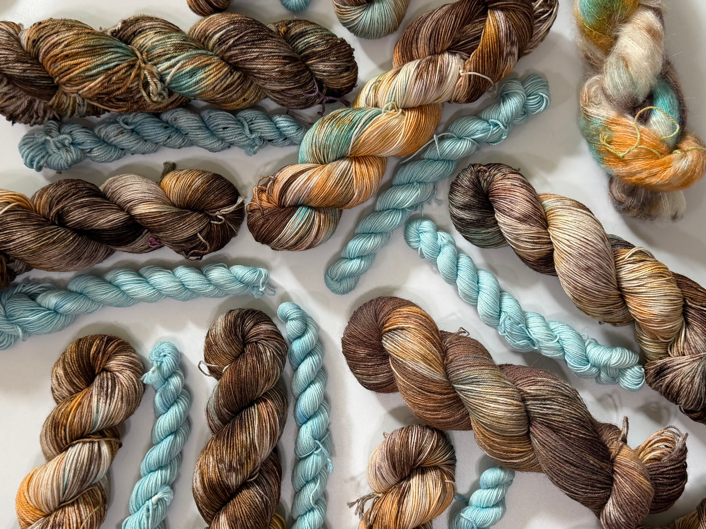 Misty & Cornflower - Sock Set-  Dyed to Order - Sweet Pea & Sparrow Hand Dyed Yarns