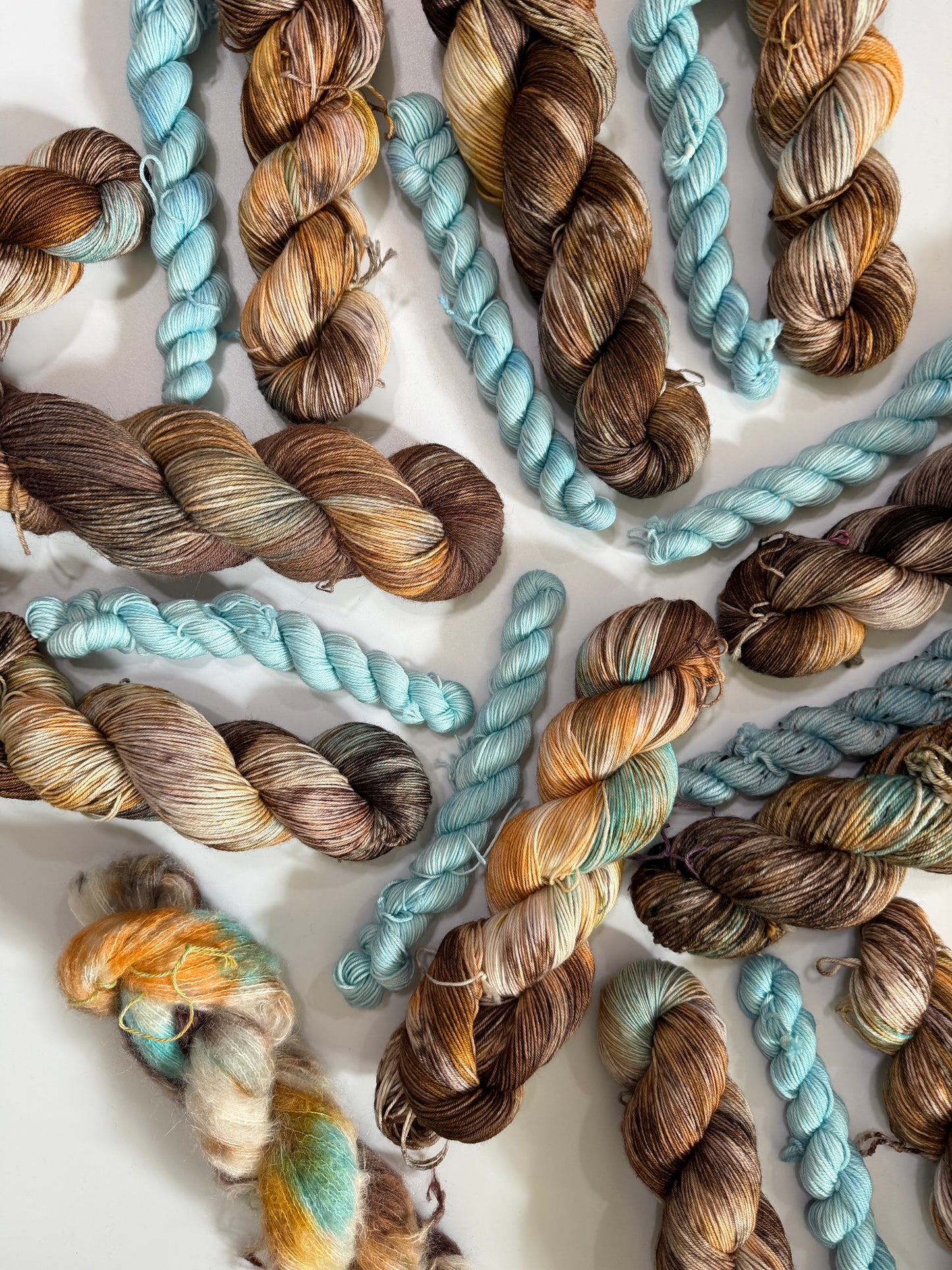Misty & Cornflower - Sock Set-  Dyed to Order - Sweet Pea & Sparrow Hand Dyed Yarns