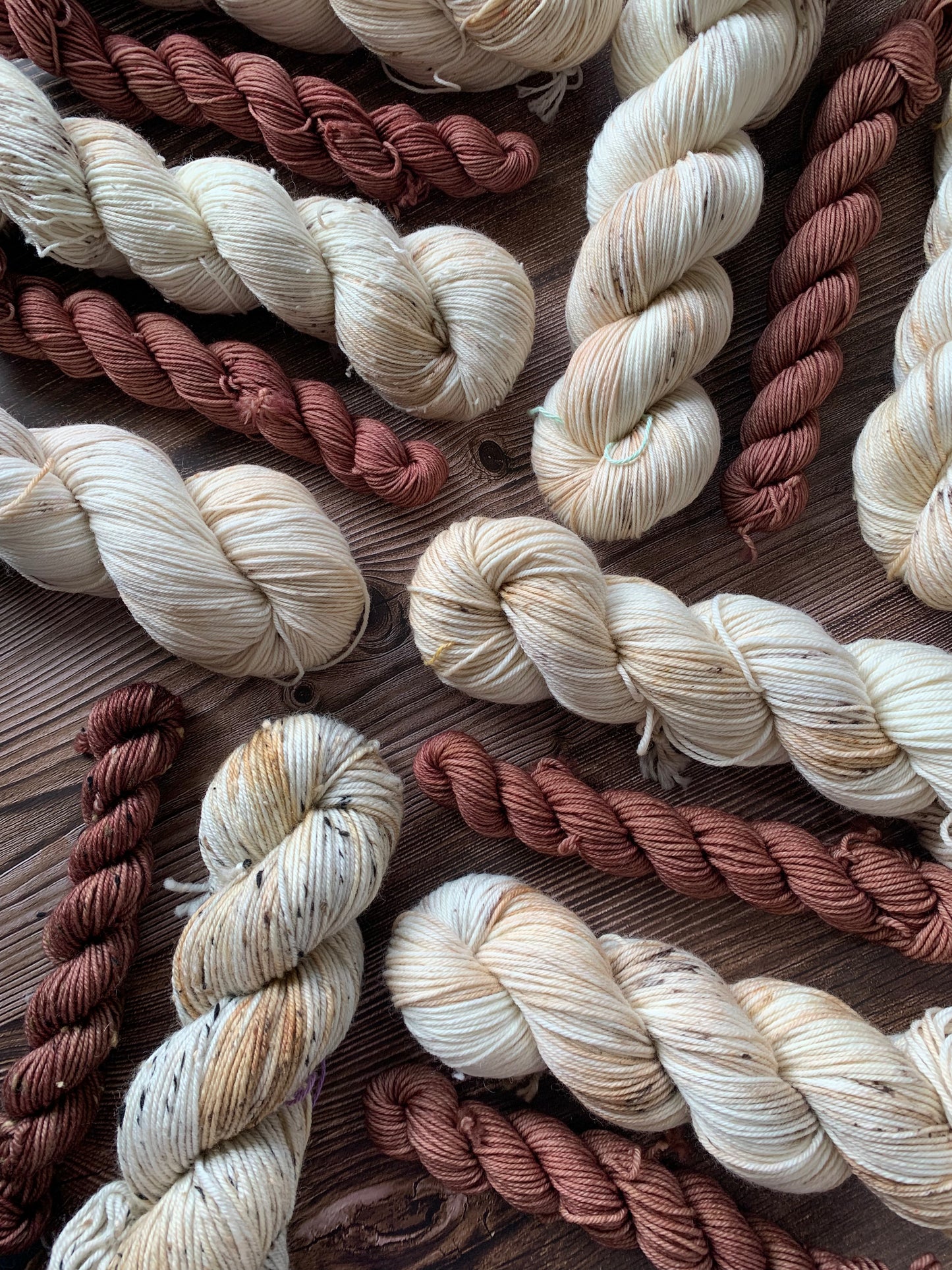 Into Nature and Mulch - Sock Set-  Dyed to Order - Sweet Pea & Sparrow Hand Dyed Yarns