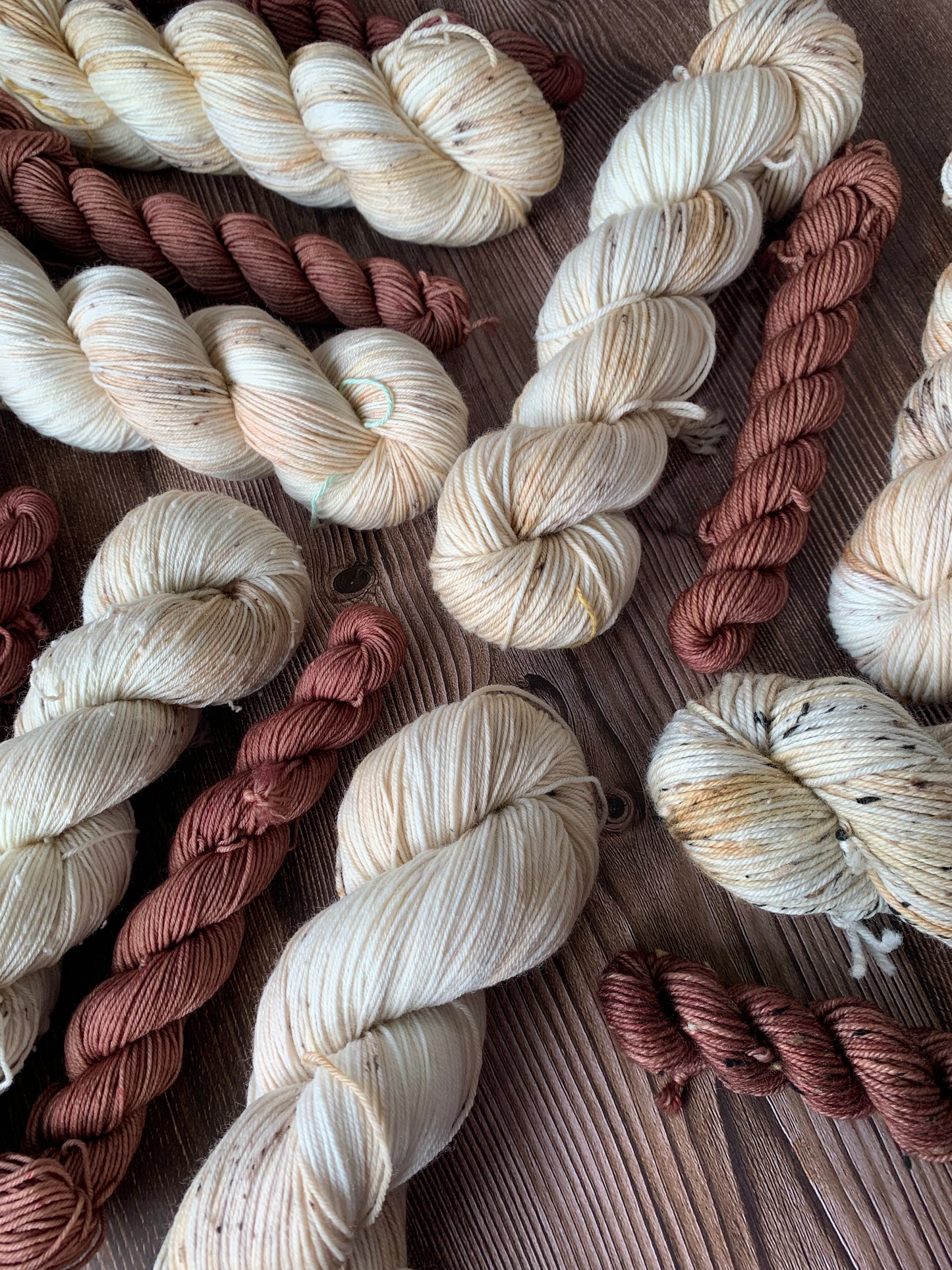 Into Nature and Mulch - Sock Set-  Dyed to Order - Sweet Pea & Sparrow Hand Dyed Yarns