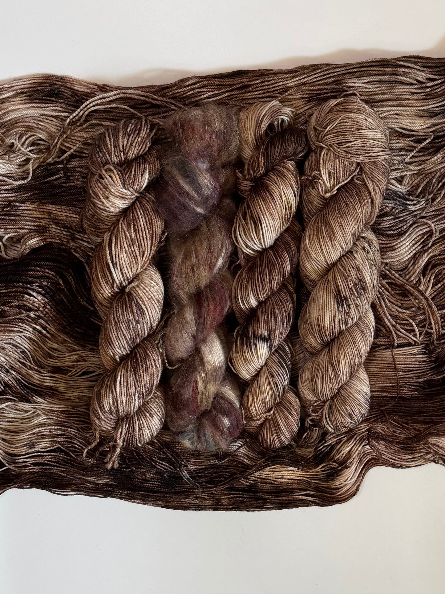 Owl Butterfly-  Dyed to Order - Sweet Pea & Sparrow Hand Dyed Yarns - October Flutter  Club