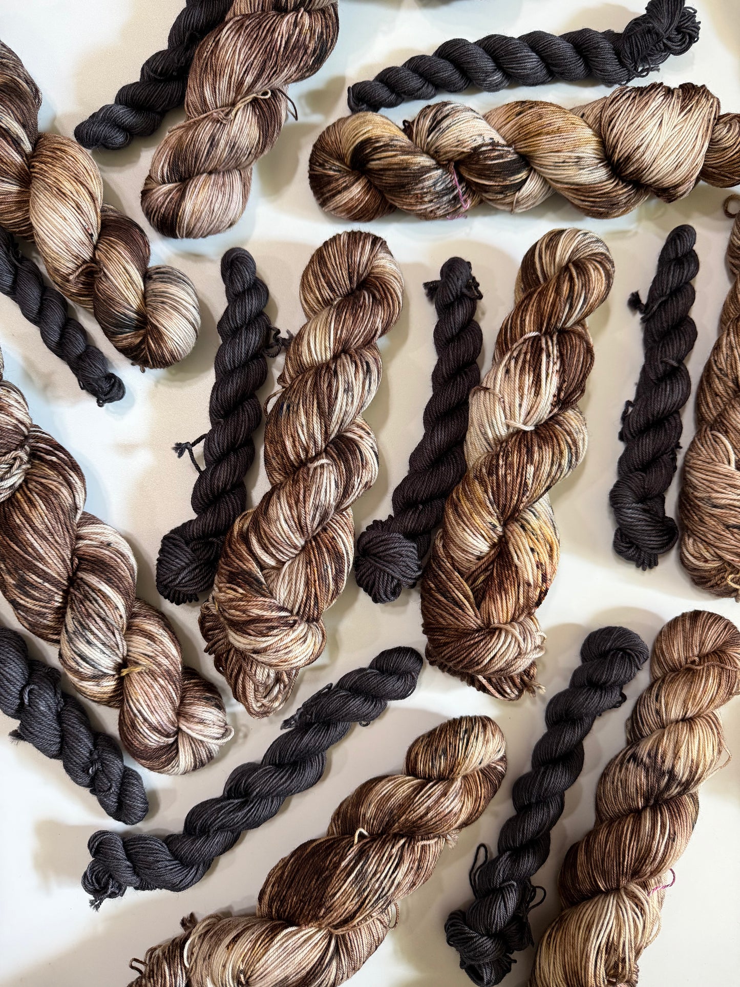 Owl Butterfly & Black Sheep- Sock Set-  Dyed to Order - Sweet Pea & Sparrow Hand Dyed Yarns