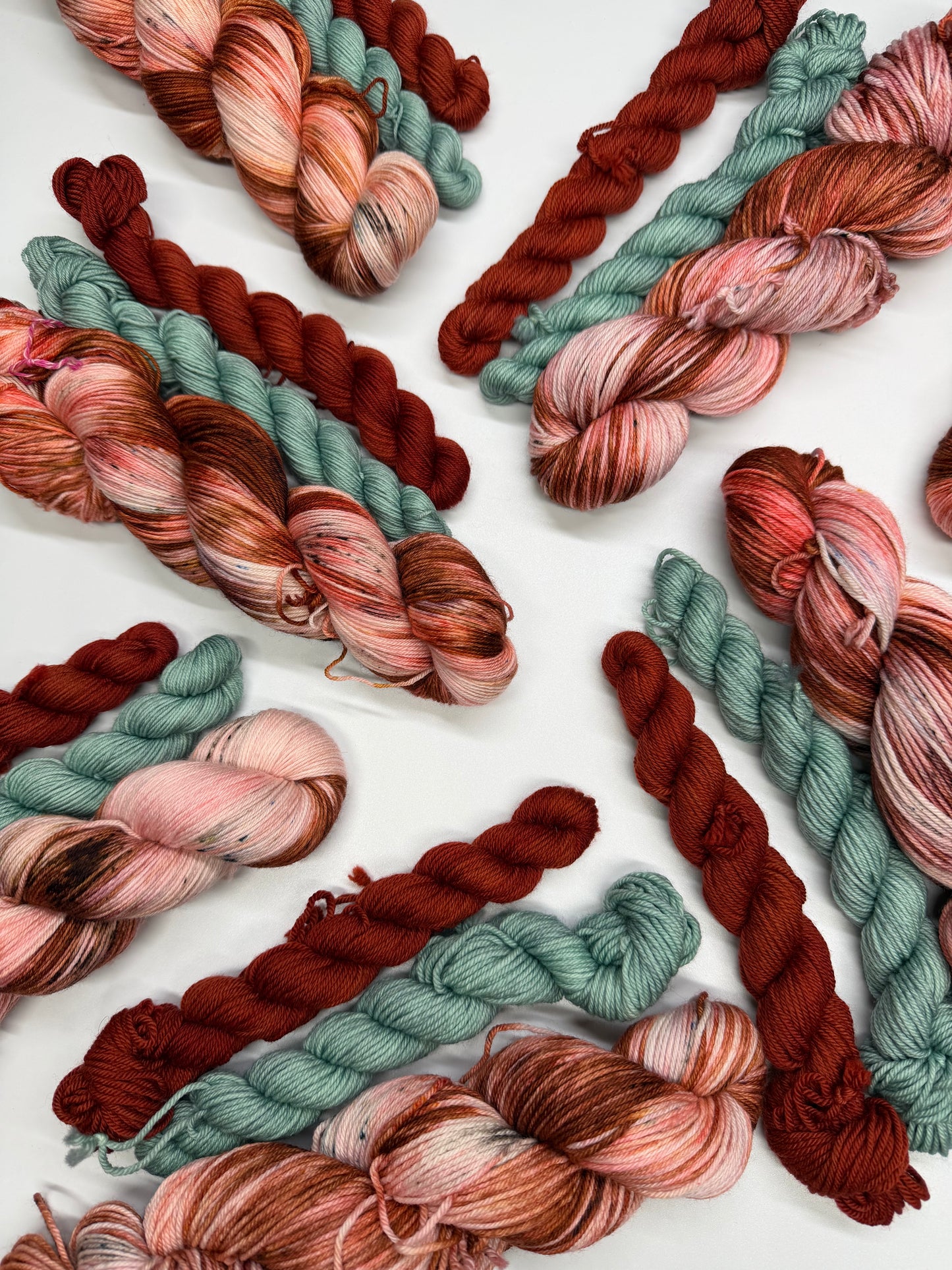 Atlas Moth & Sage/Farmhouse- Sock Set-  Dyed to Order - Sweet Pea & Sparrow Hand Dyed Yarns