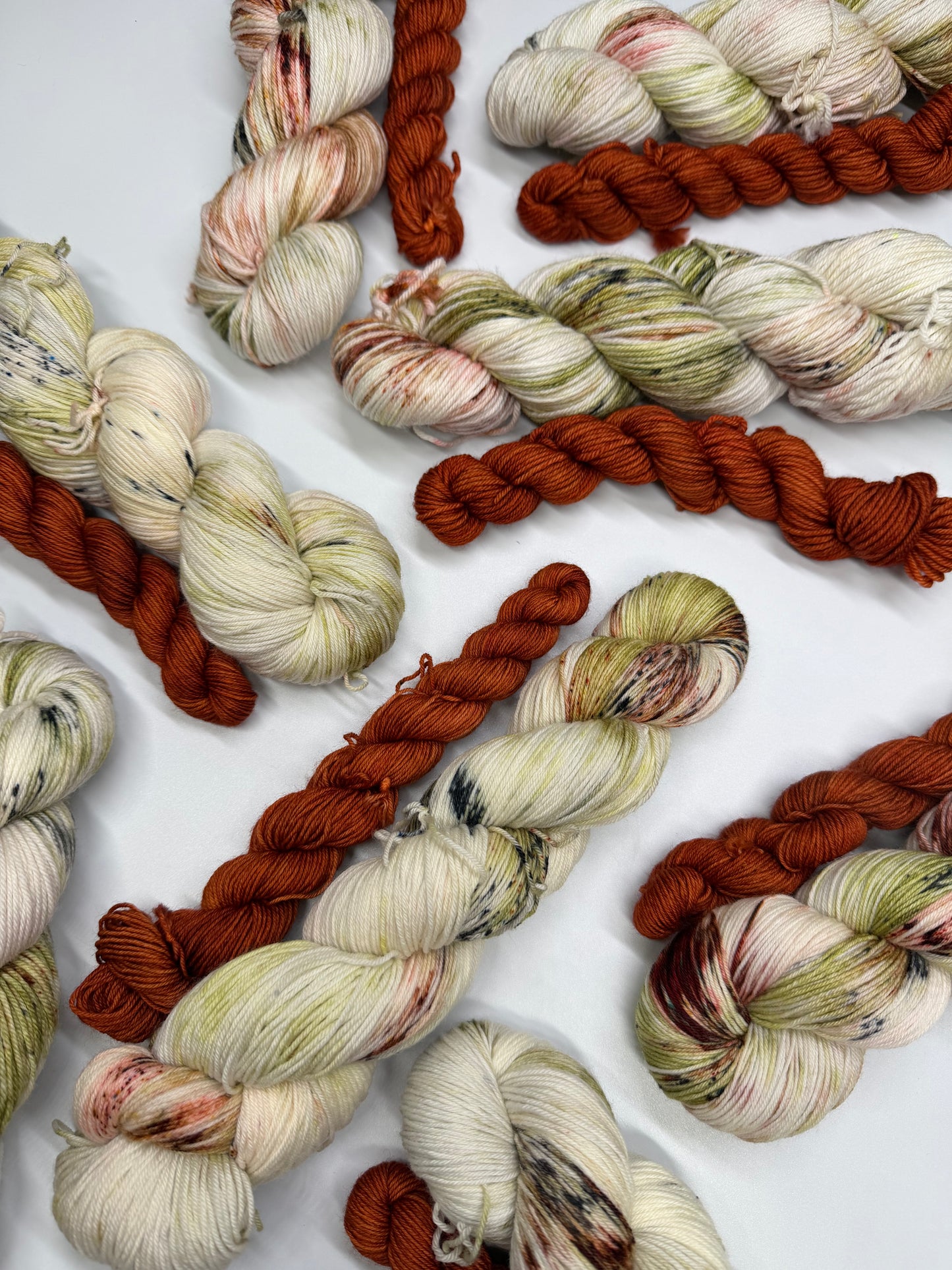 Paper Kite Butterfly & Red Flannel- Sock Set-  Dyed to Order - Sweet Pea & Sparrow Hand Dyed Yarns