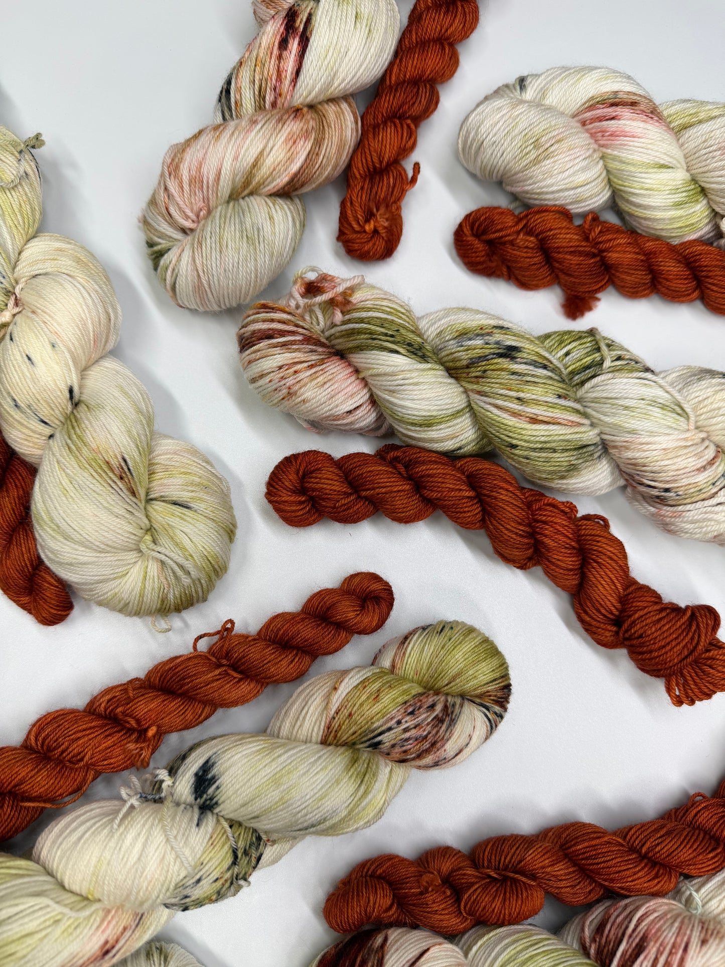 Paper Kite Butterfly & Red Flannel- Sock Set-  Dyed to Order - Sweet Pea & Sparrow Hand Dyed Yarns