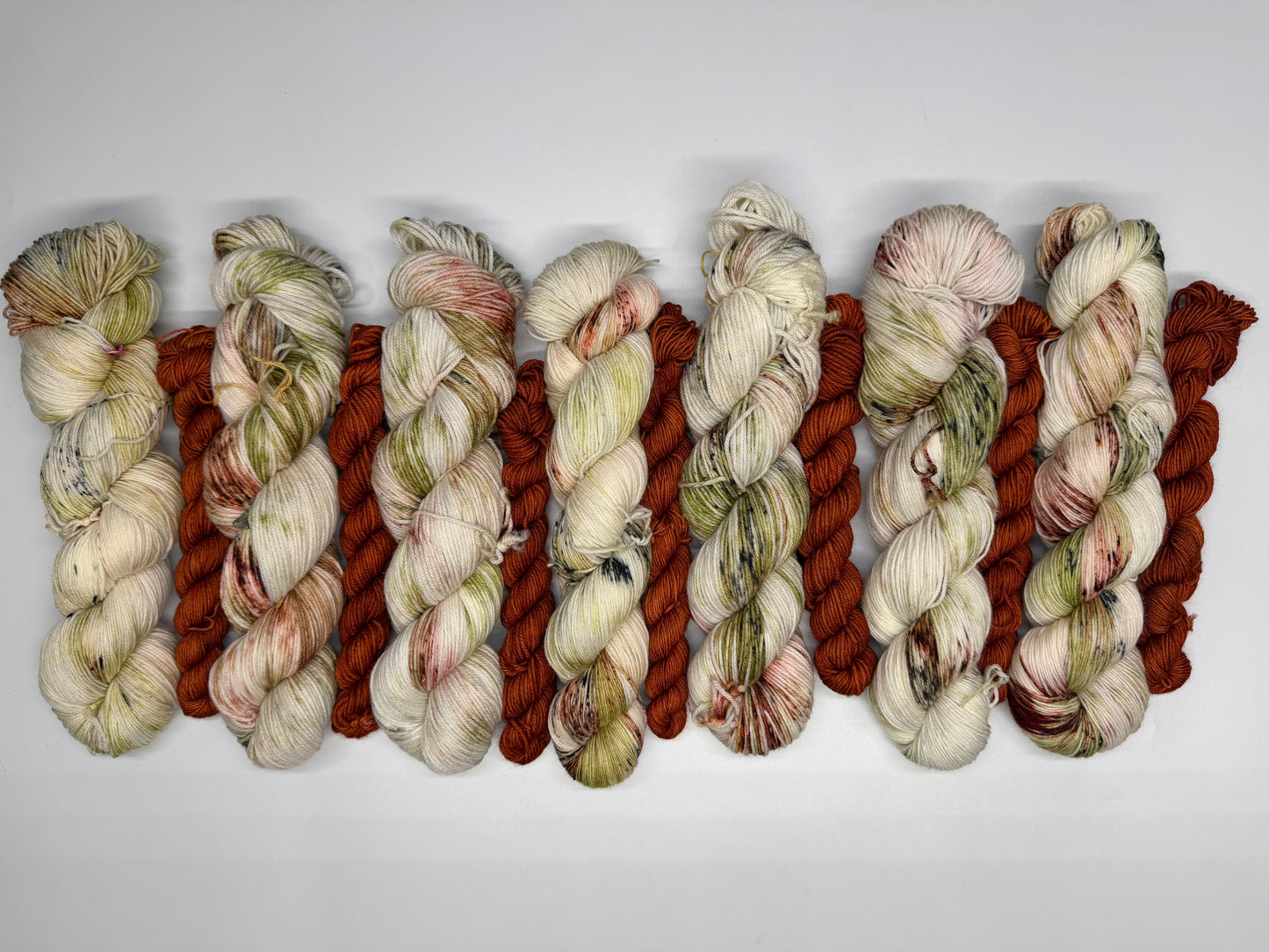 Paper Kite Butterfly & Red Flannel- Sock Set-  Dyed to Order - Sweet Pea & Sparrow Hand Dyed Yarns