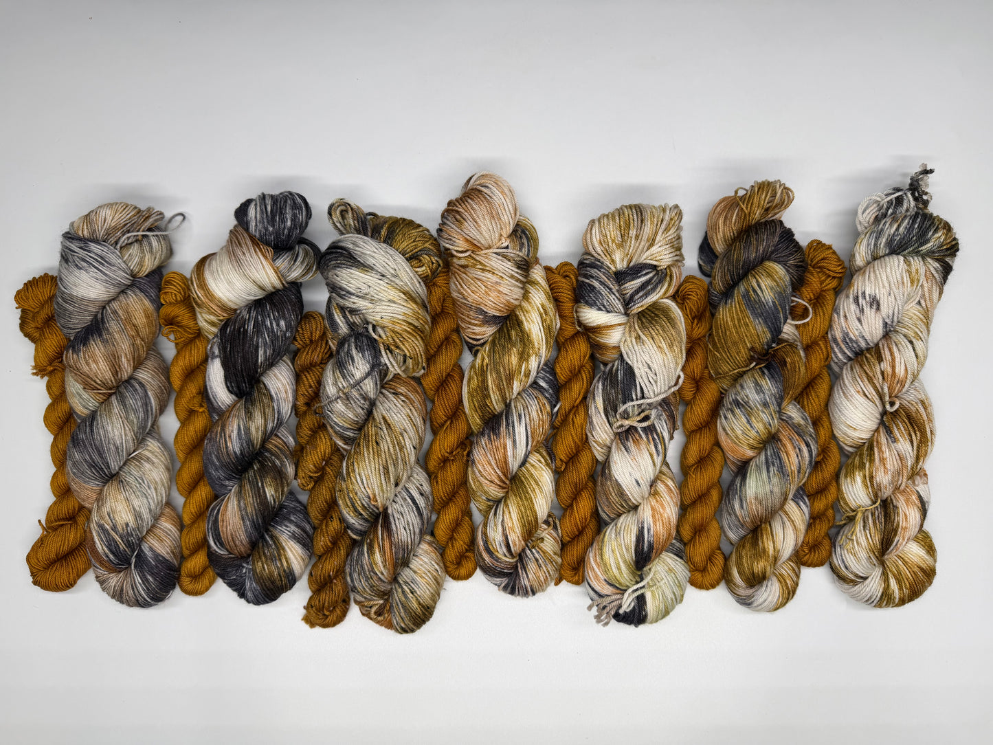 Skiddie & Toffee - Sock Set-  Dyed to Order - Sweet Pea & Sparrow Hand Dyed Yarns