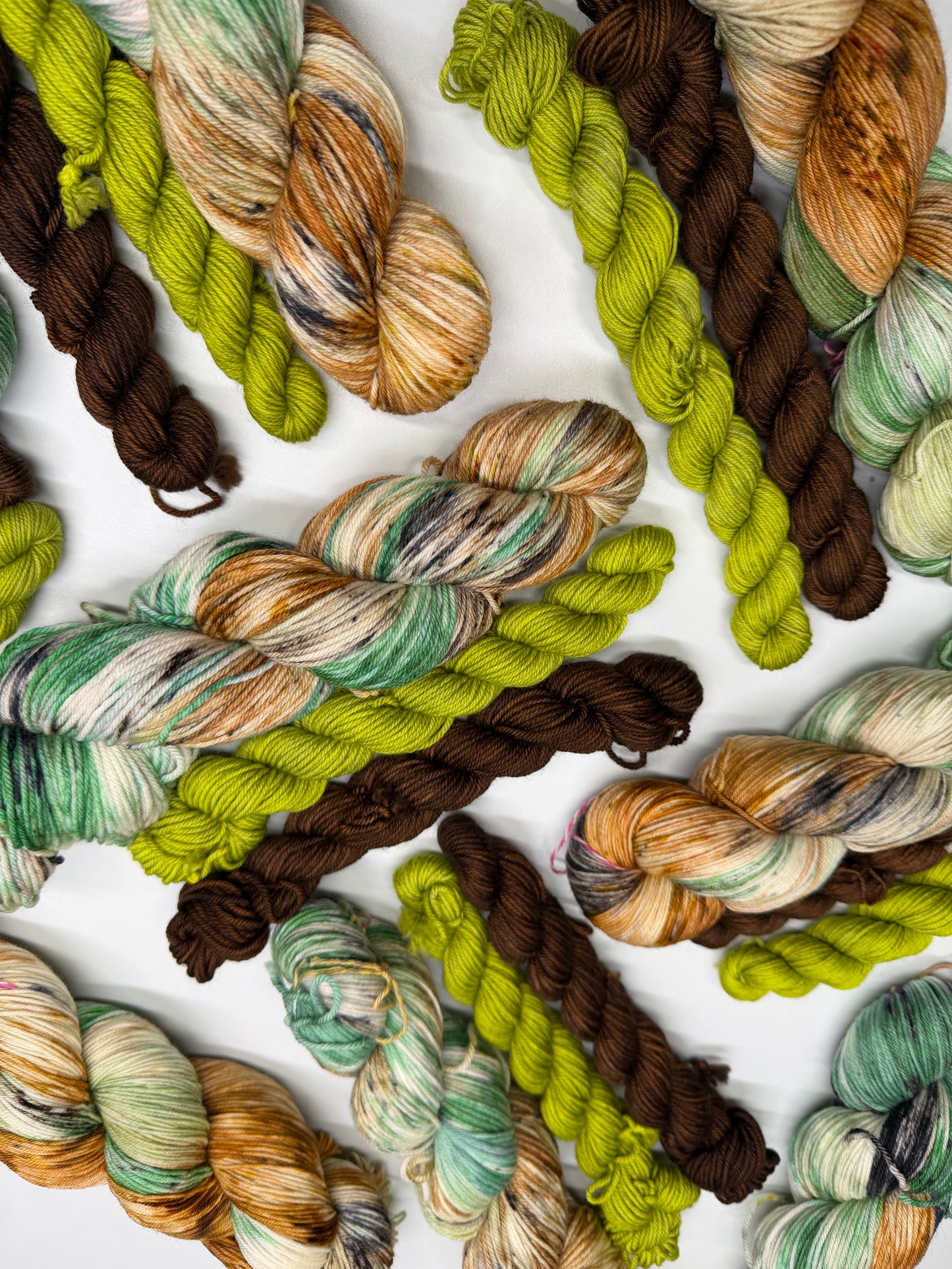 Edwards Forester & Coriander/Chestnut- Sock Set-  Dyed to Order - Sweet Pea & Sparrow Hand Dyed Yarns