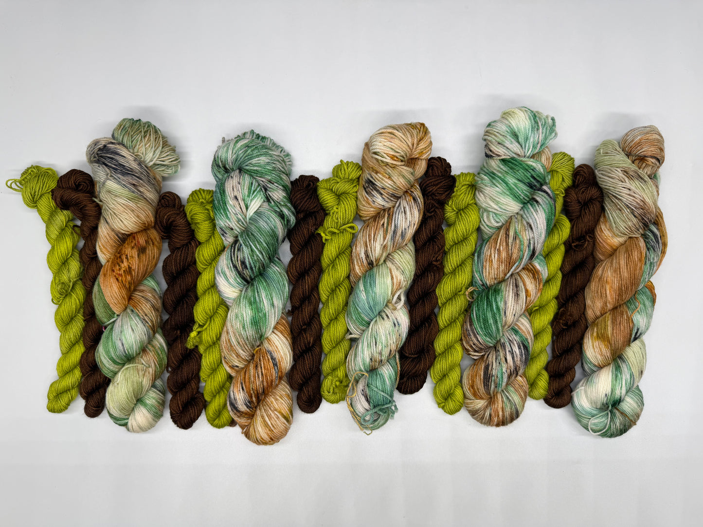 Edwards Forester & Coriander/Chestnut- Sock Set-  Dyed to Order - Sweet Pea & Sparrow Hand Dyed Yarns