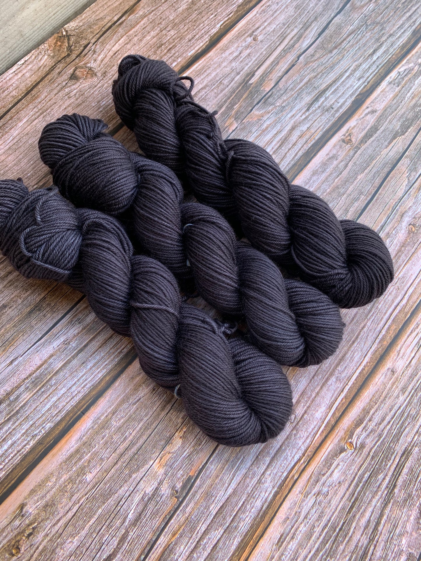 Black Magpie-  Dyed to Order - Sweet Pea & Sparrow Hand Dyed Yarns