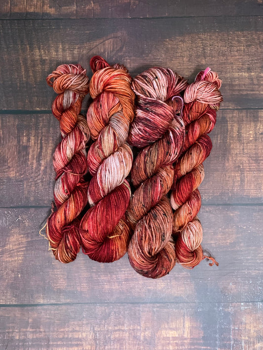 Red Maple-  Dyed to Order - Sweet Pea & Sparrow Hand Dyed Yarns