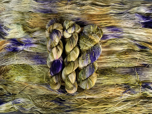 Flaxen Fleece-  Dyed to Order - Sweet Pea & Sparrow Hand Dyed Yarns