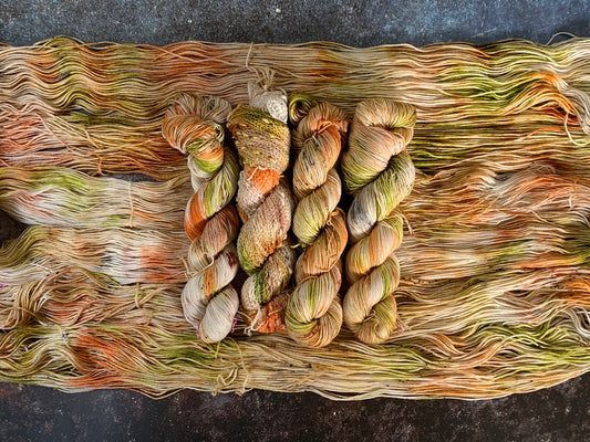Quilted -  Dyed to Order - Sweet Pea & Sparrow Hand Dyed Yarns
