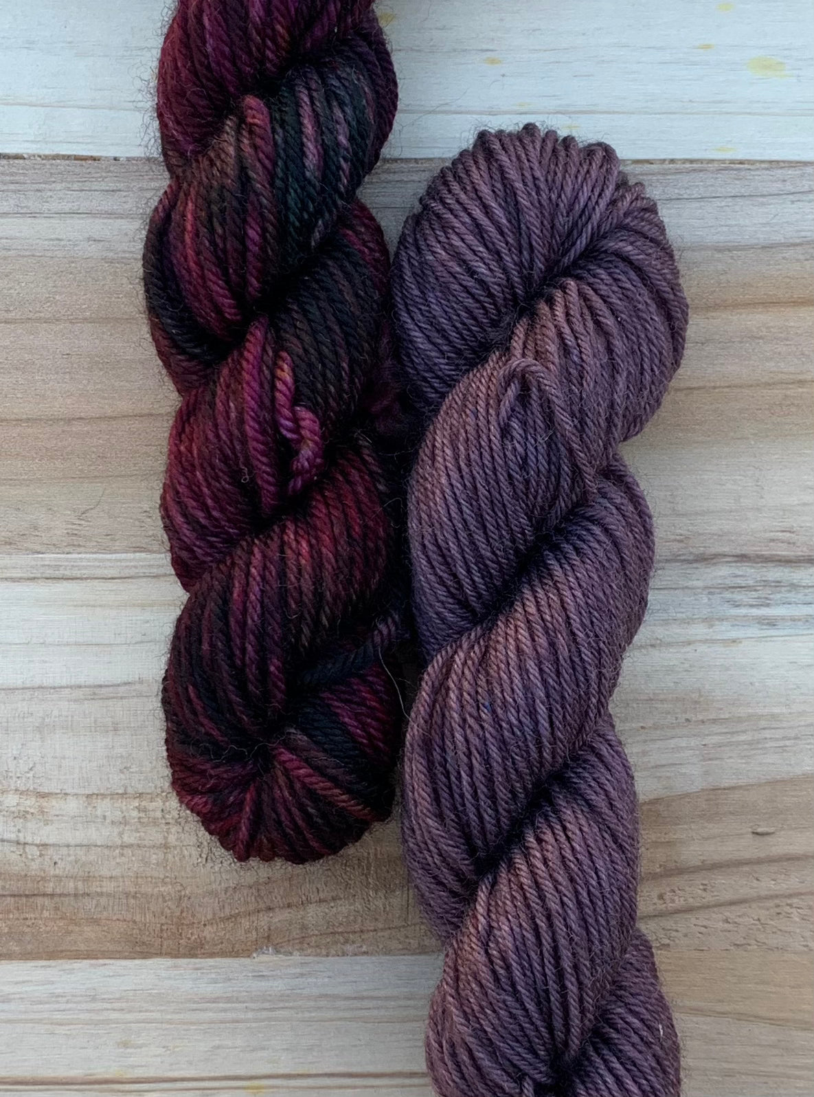 North Woods Knits Co & Sweet Pea & Sparrow - Collab Sock Set  -  Dyed to Order - Sweet Pea & Sparrow Hand Dyed Yarns