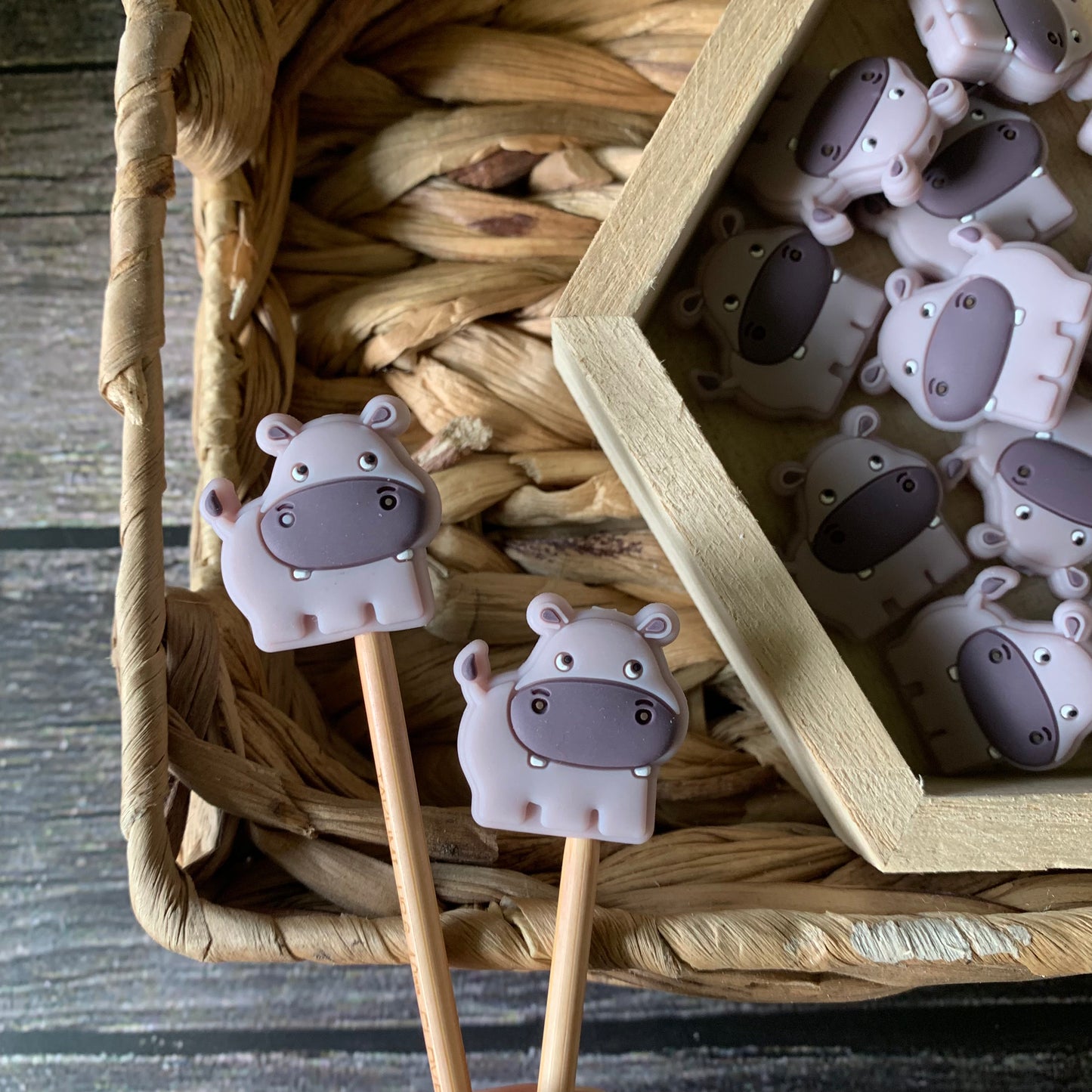 Hippo Stitch Stoppers- Set of 2 Stitch Stoppers