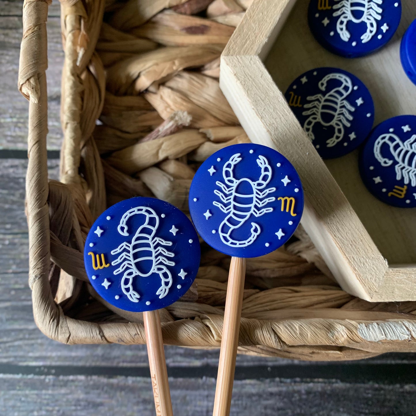 Zodiac Scorpio Stitch Stoppers- Set of 2 Stitch Stoppers