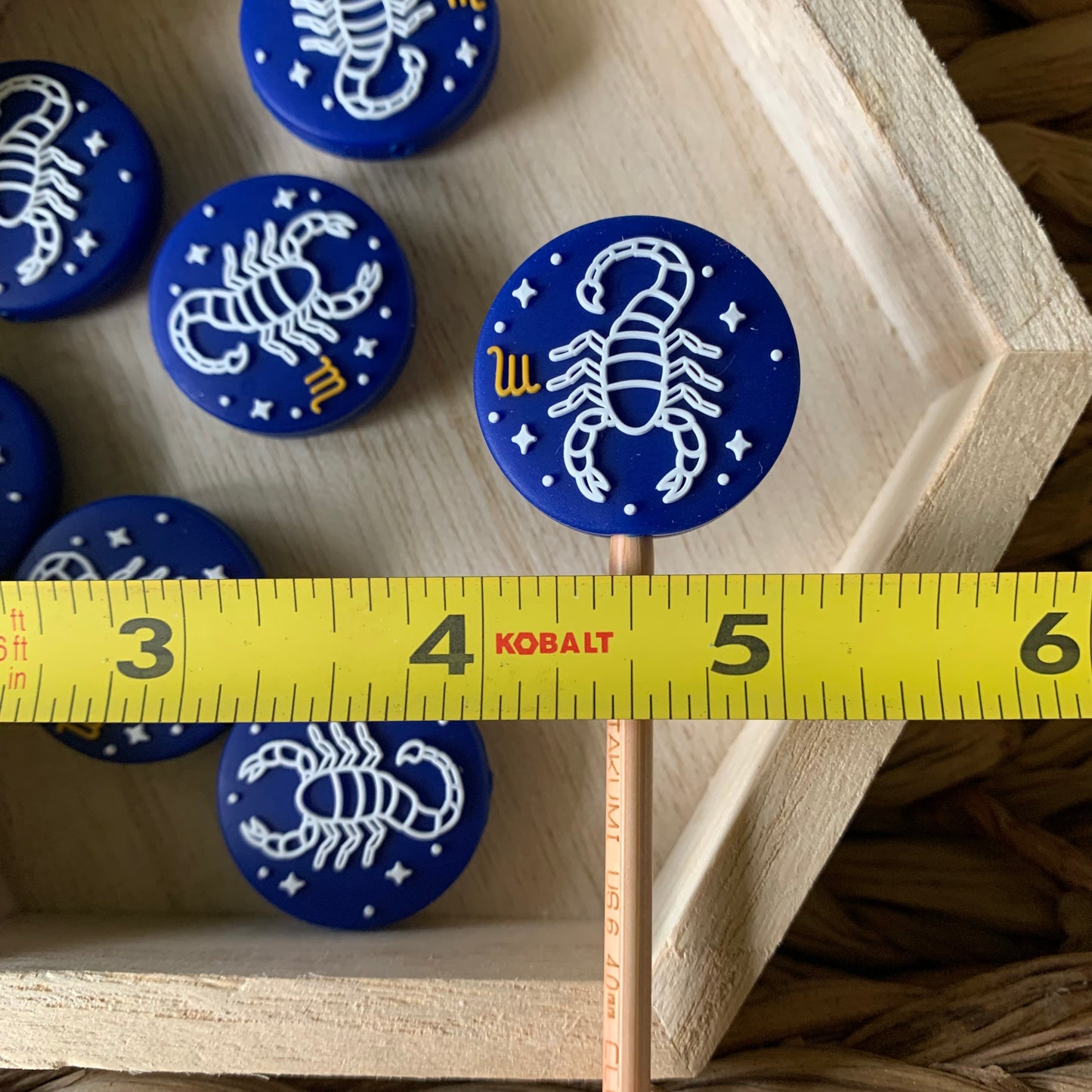 Zodiac Scorpio Stitch Stoppers- Set of 2 Stitch Stoppers