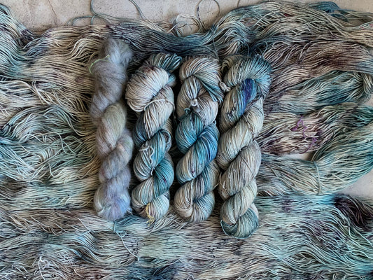 Red Admiral Butterfly-  Dyed to Order - Sweet Pea & Sparrow Hand Dyed Yarns - January Flutter  Club
