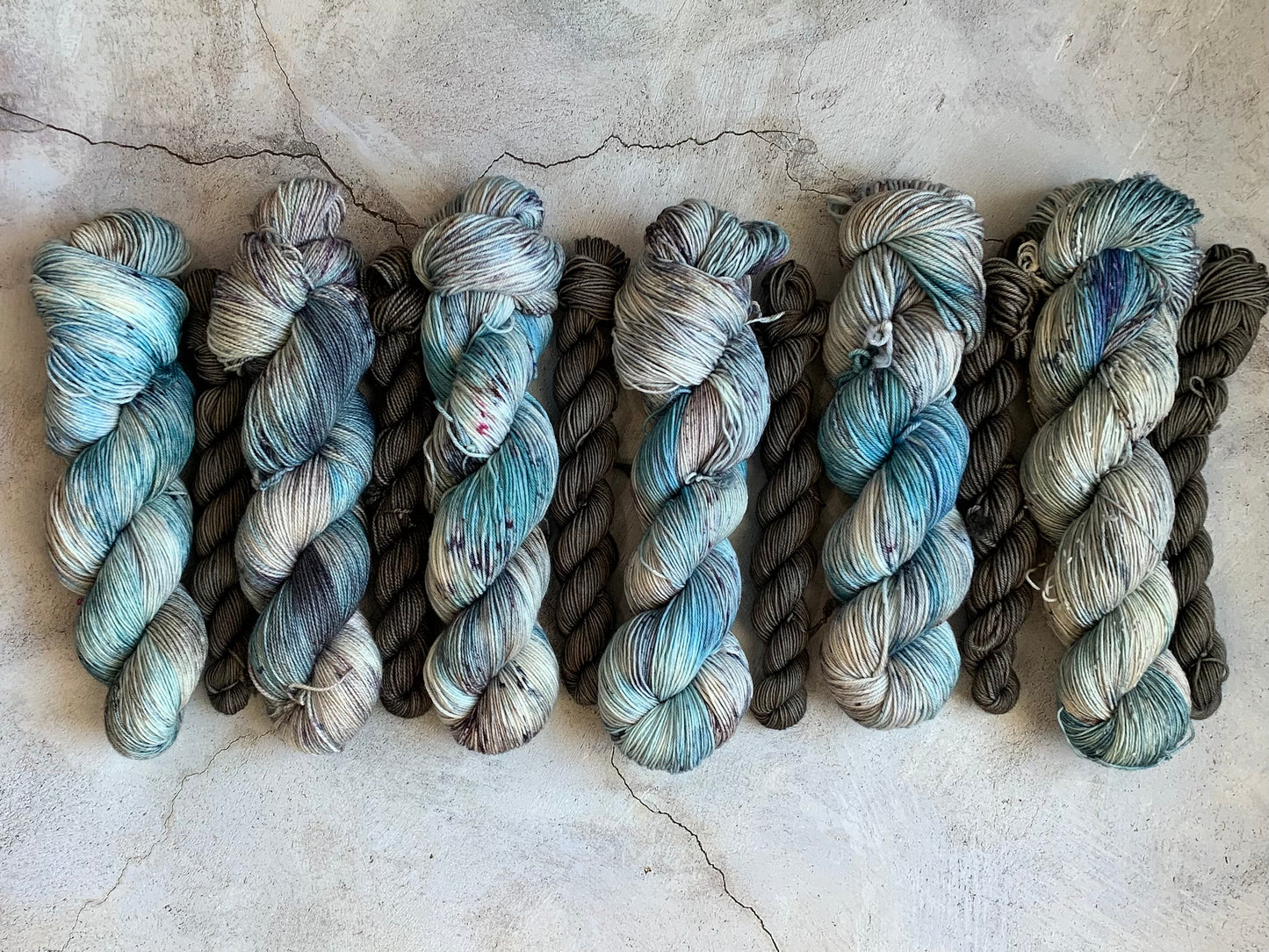 Red Admiral and Bark - Sock Set-  Dyed to Order - Sweet Pea & Sparrow Hand Dyed Yarns