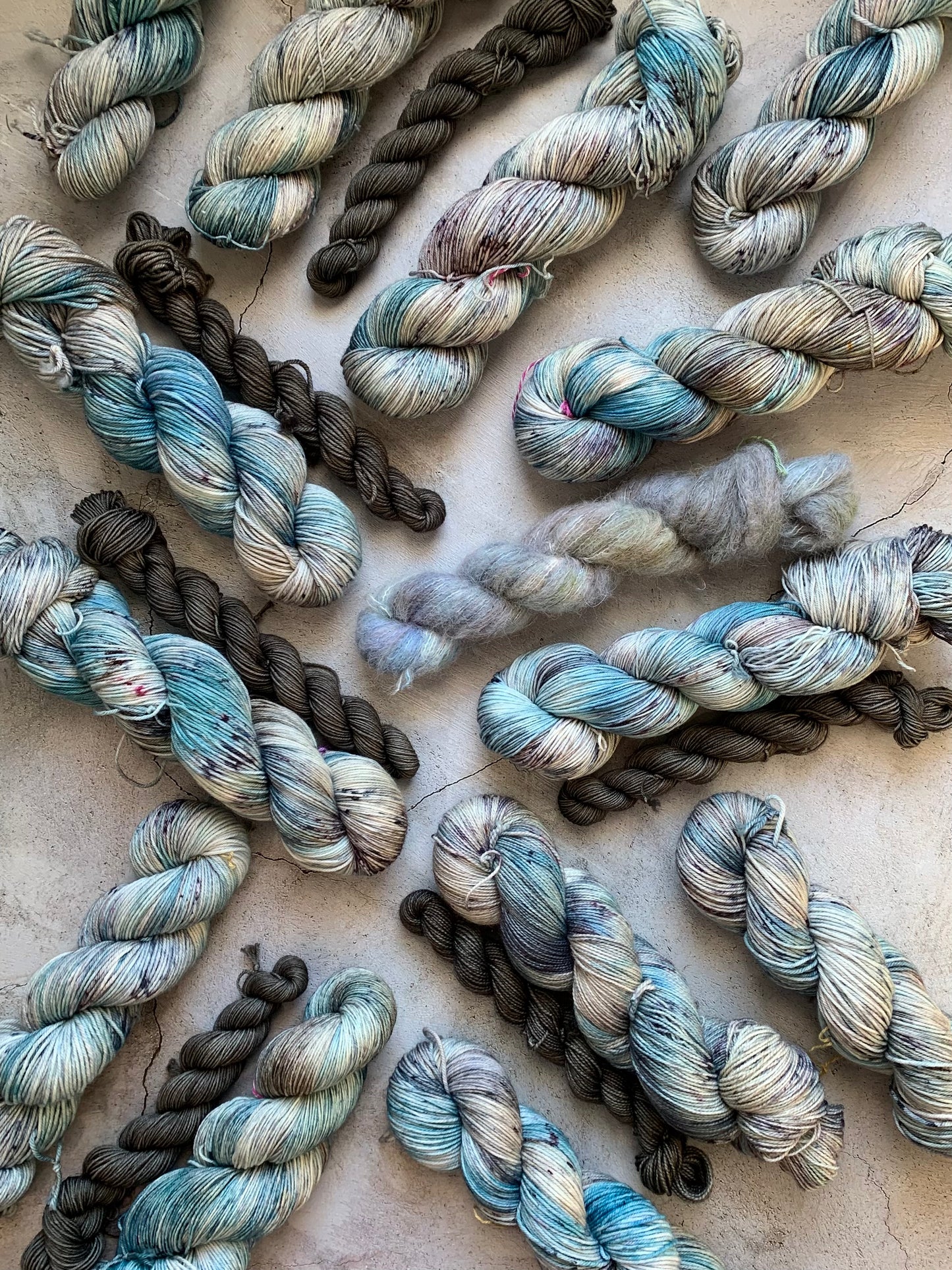 Red Admiral and Bark - Sock Set-  Dyed to Order - Sweet Pea & Sparrow Hand Dyed Yarns