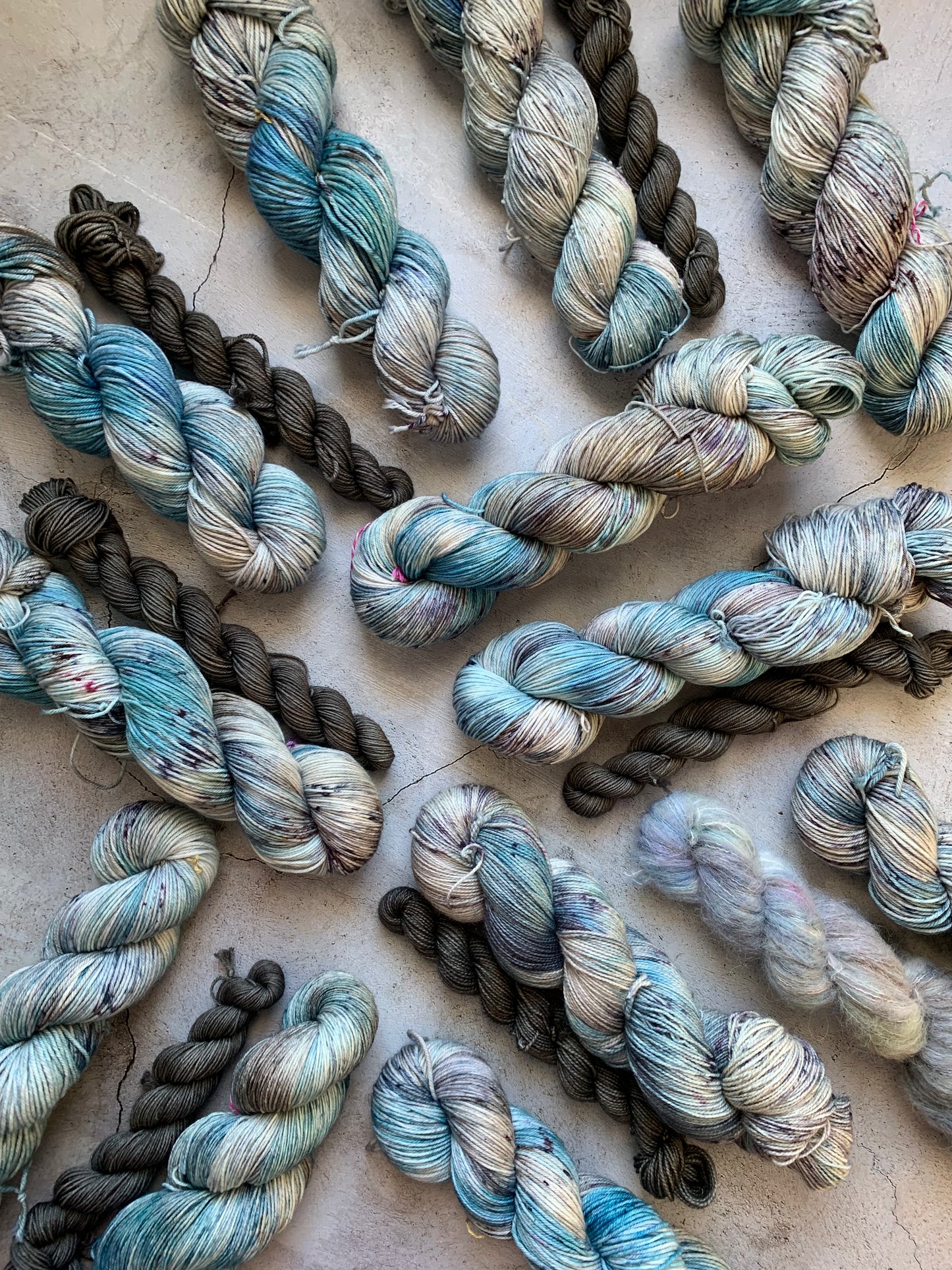 Red Admiral and Bark - Sock Set-  Dyed to Order - Sweet Pea & Sparrow Hand Dyed Yarns