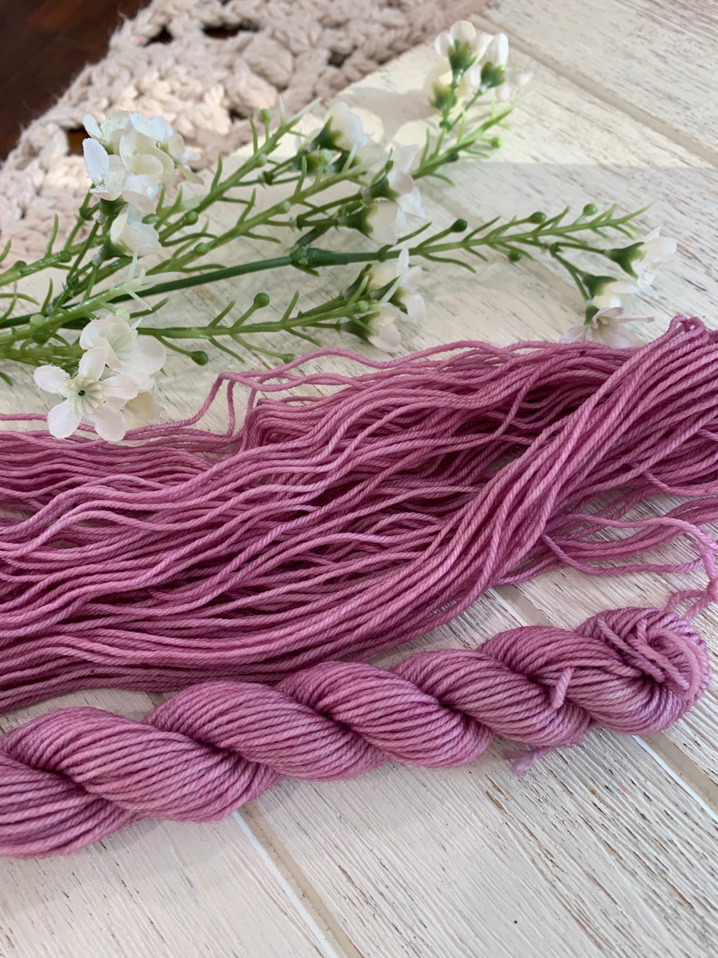 Raspberry Truffle-  Dyed to Order - Sweet Pea & Sparrow Hand Dyed Yarns