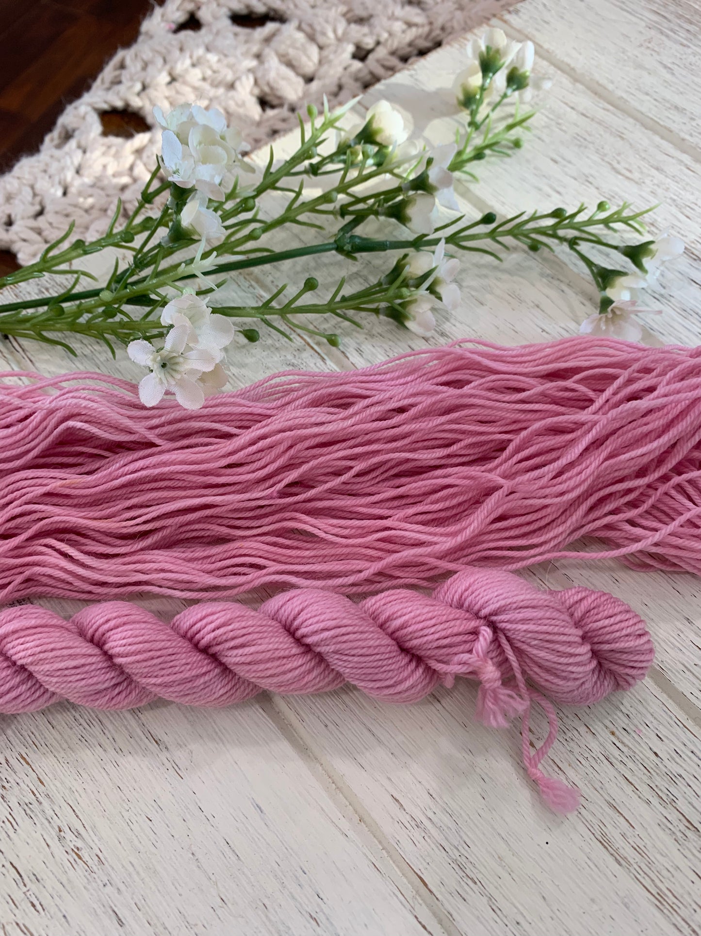 Cherry Blossom-  Dyed to Order - Sweet Pea & Sparrow Hand Dyed Yarns