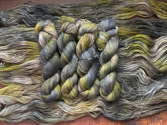 Charlotte-  Dyed to Order - Sweet Pea & Sparrow Hand Dyed Yarns - February Cat Club